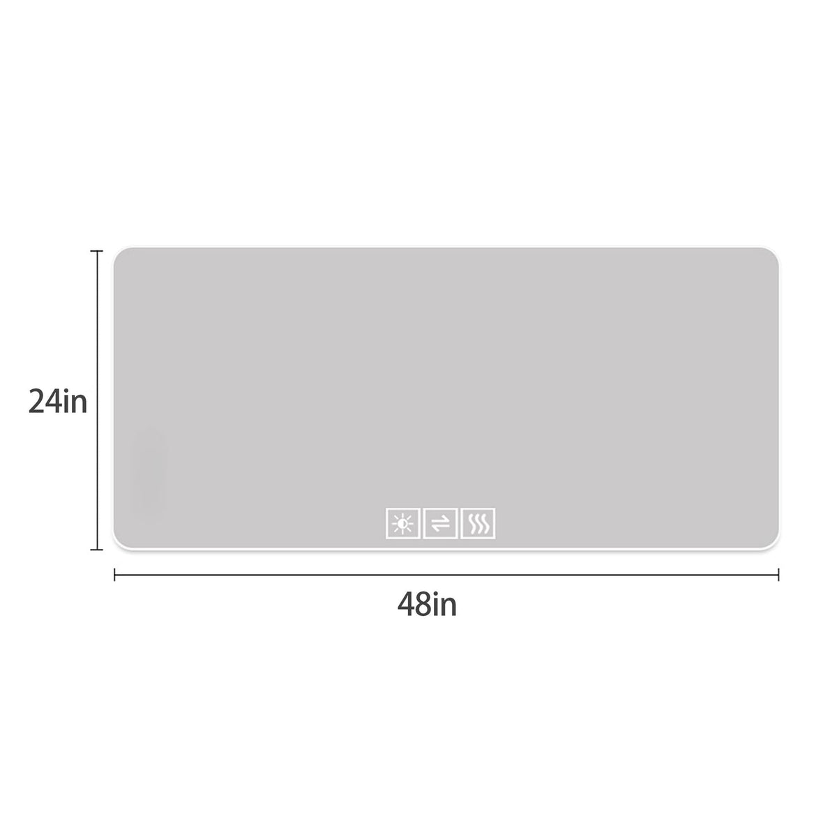 LED Bathroom Mirror With 3 Color Dimmable Backlight