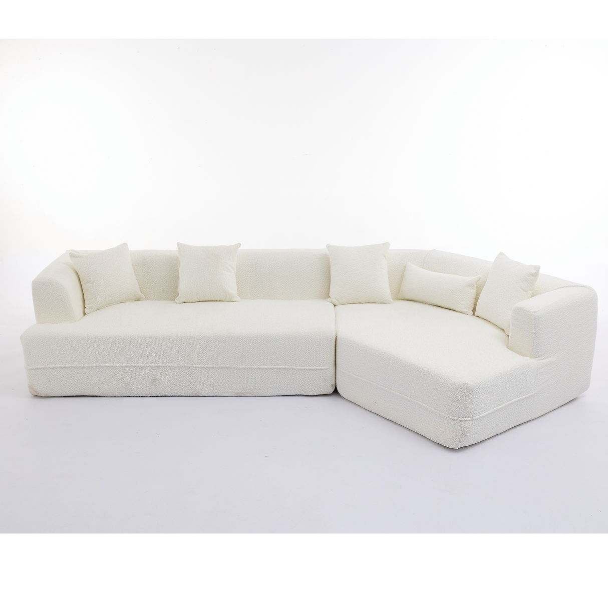 Modular Sofa Modern Minimalist Style Creamy-White