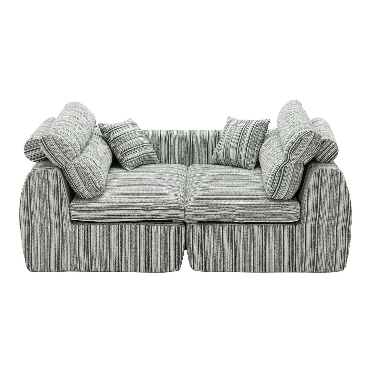 3 Seater, Couch With Throw Pillows For Living Room