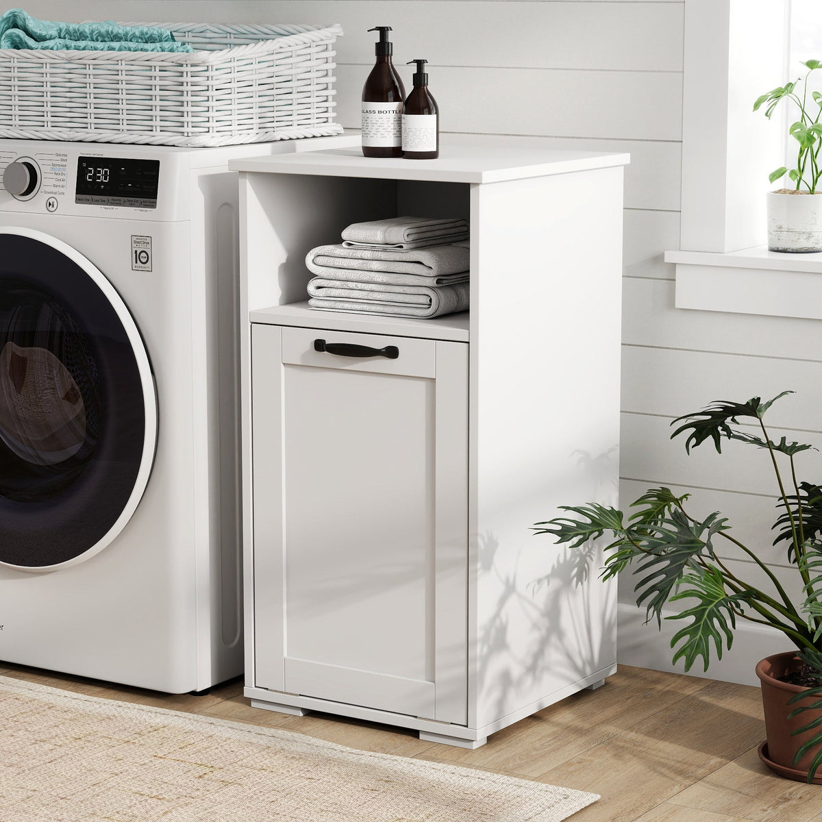 Laundry Cabinet with 1 Removable Liner Bag