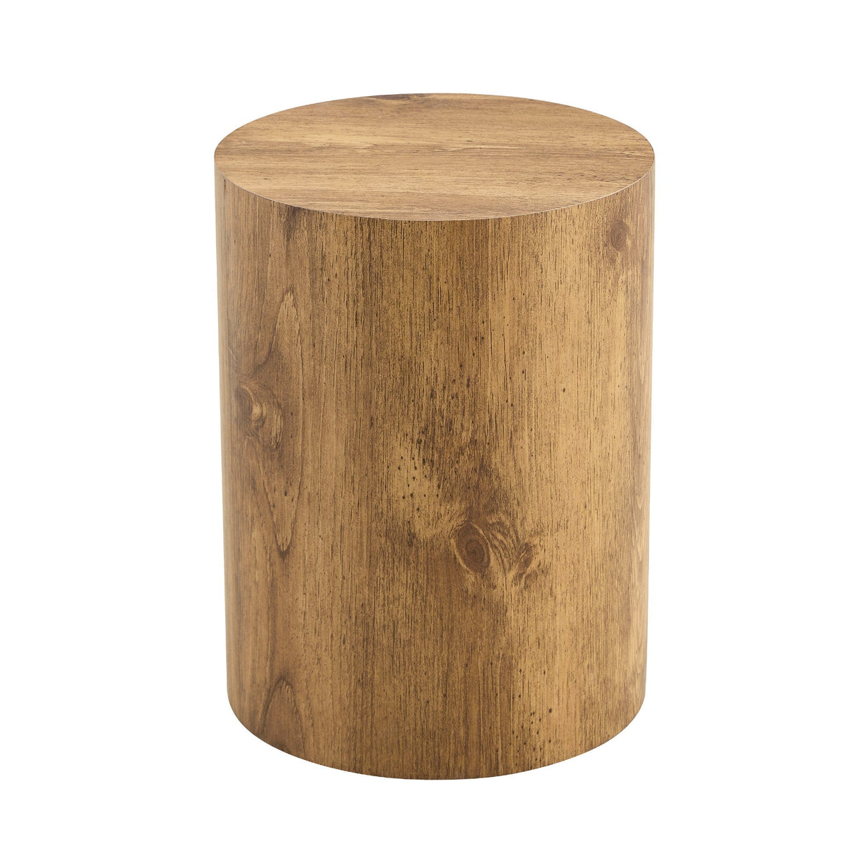 Simple Wood Grain Cylindrical Coffee Table