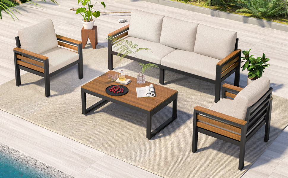 Go 4-Piece Outdoor Furniture Sofa Set
