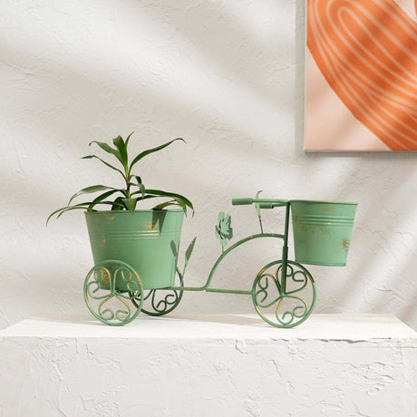 Decorative-Green-Patina-Flower-Pot-Holder-16.5x7x7.5'-