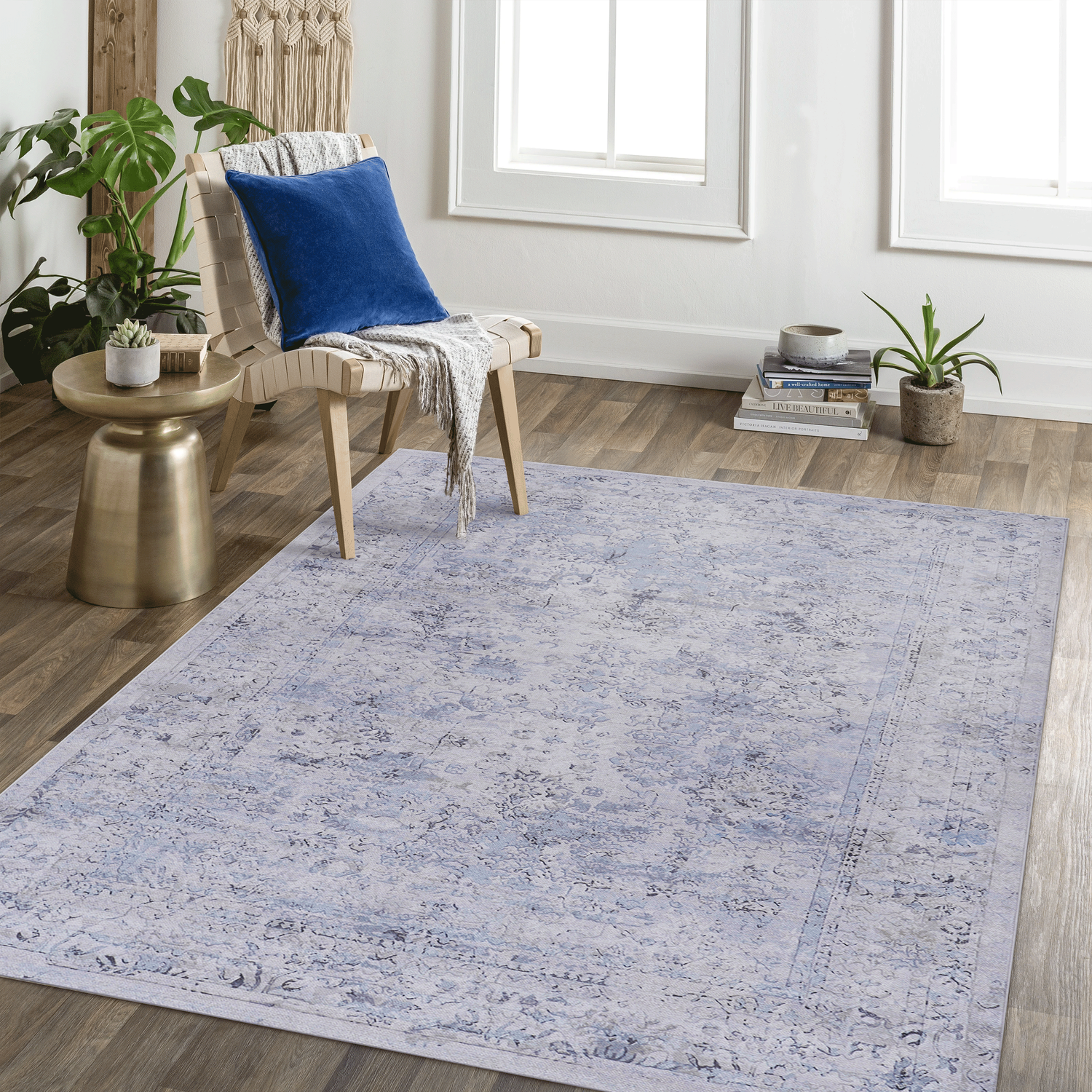 Area-rug-4x6,-washable-rug,-low-pile,-non-slip,-non-shedding,-foldable,-kid-&-pet-friendly-area-rugs-for-living-room,-bedroom,-kitchen,-dining-room-rug-perfect-gifts,-(blue+cream,-4'-x-6')-Area-Rugs