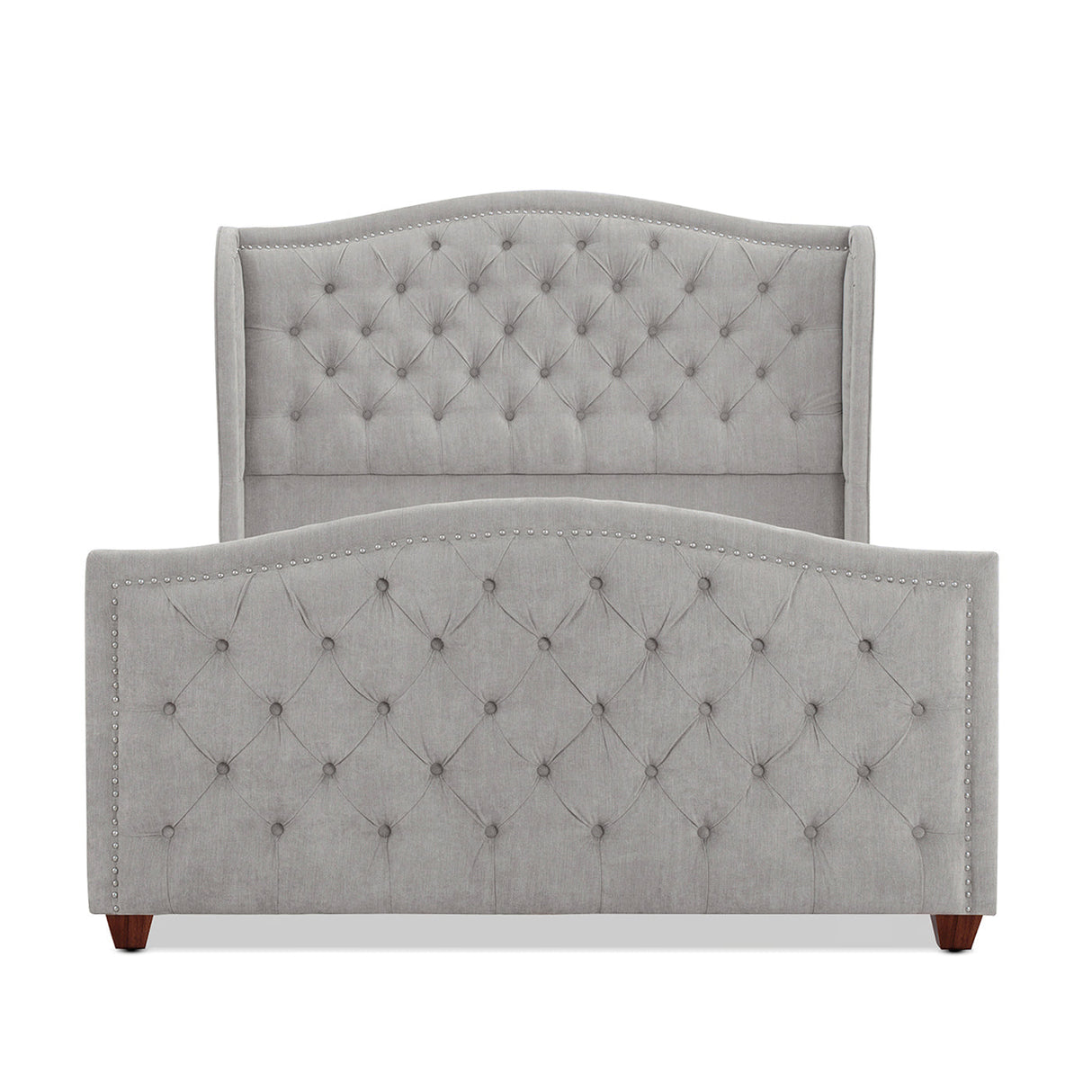 The Eldhavn™ Nailhead Upholstered Bedframe King