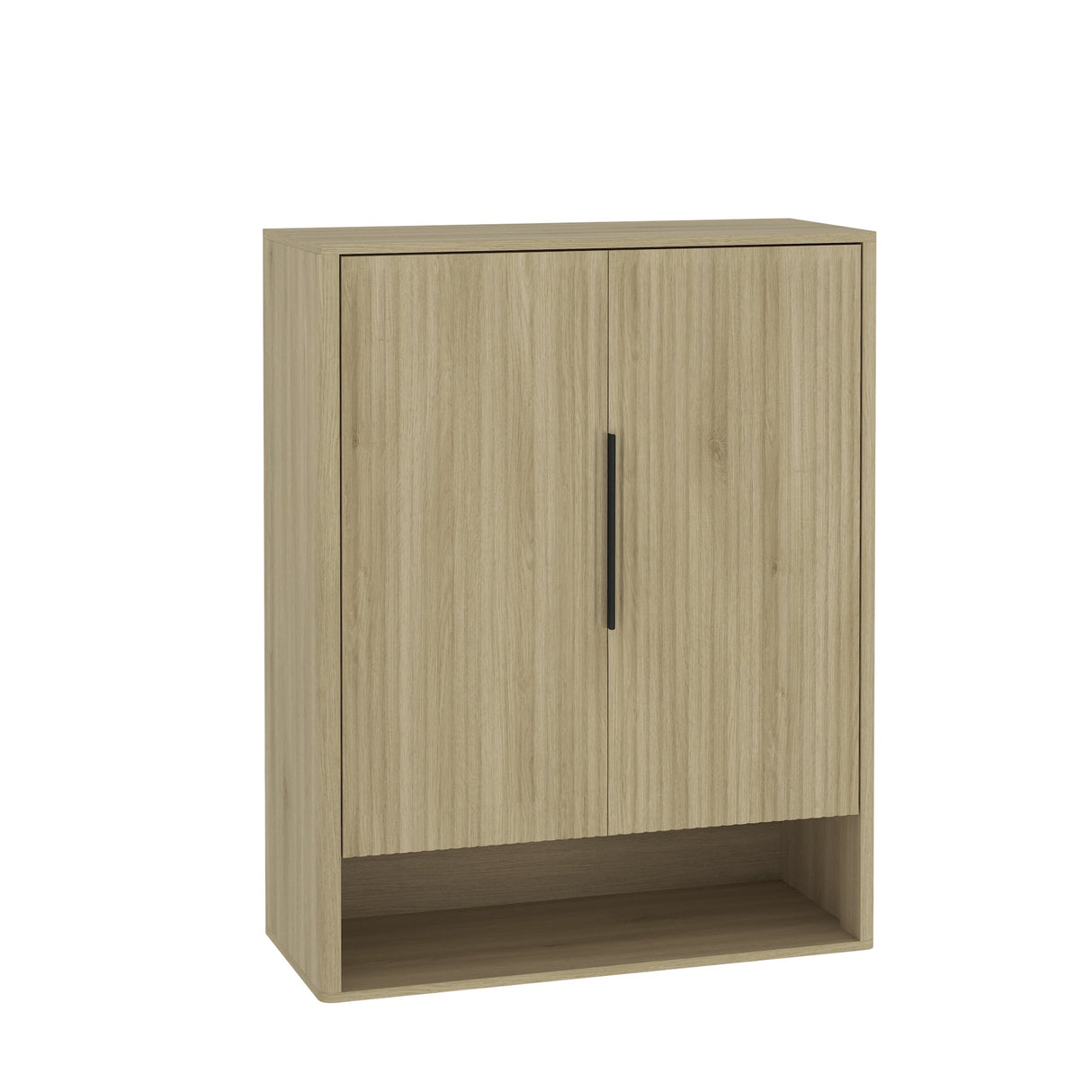 Wooden Shoe Storage Cabinet with Adjustable Shelves