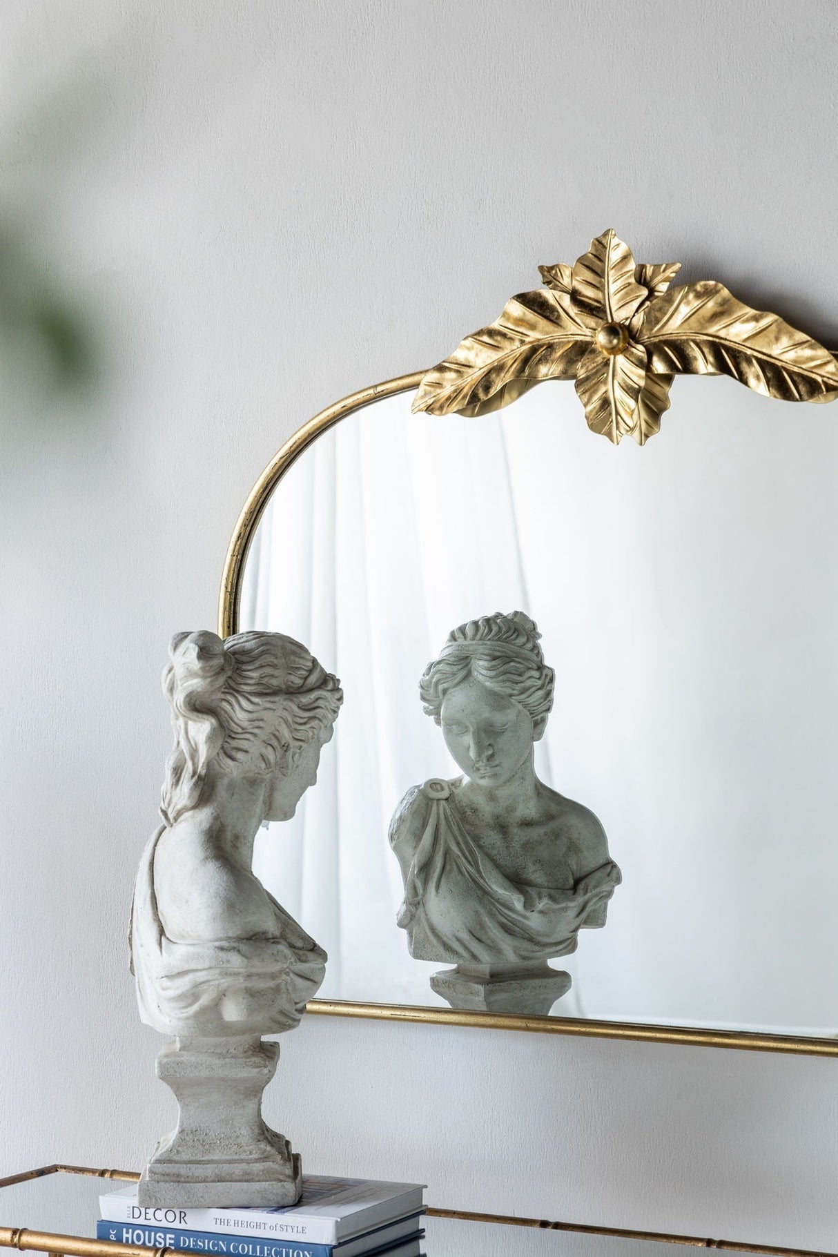 Arched Wall Mirror with Metal Frame