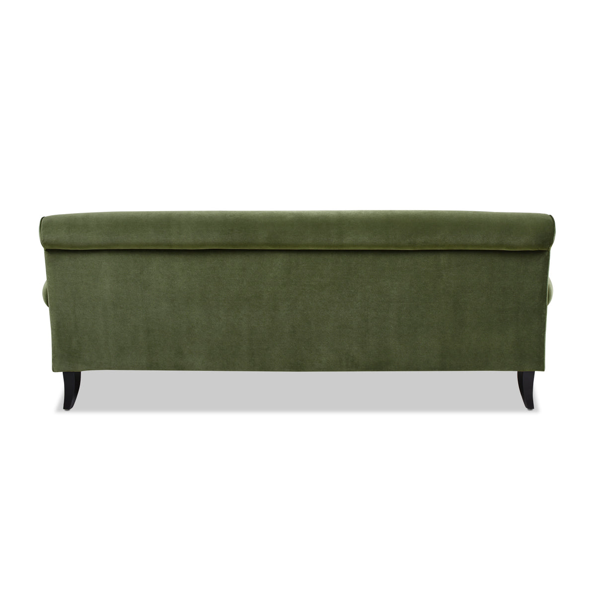 Alana lawson three-cushion tightback sofa, olive green performance velvet