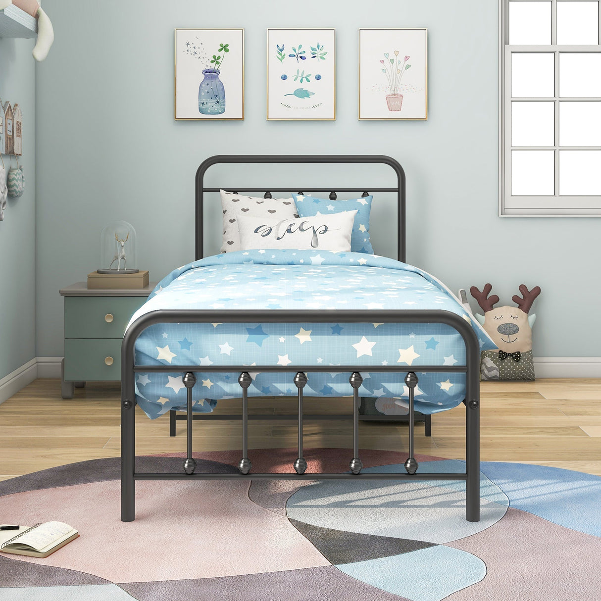 Tara Victorian-Style Steel Bed Frame