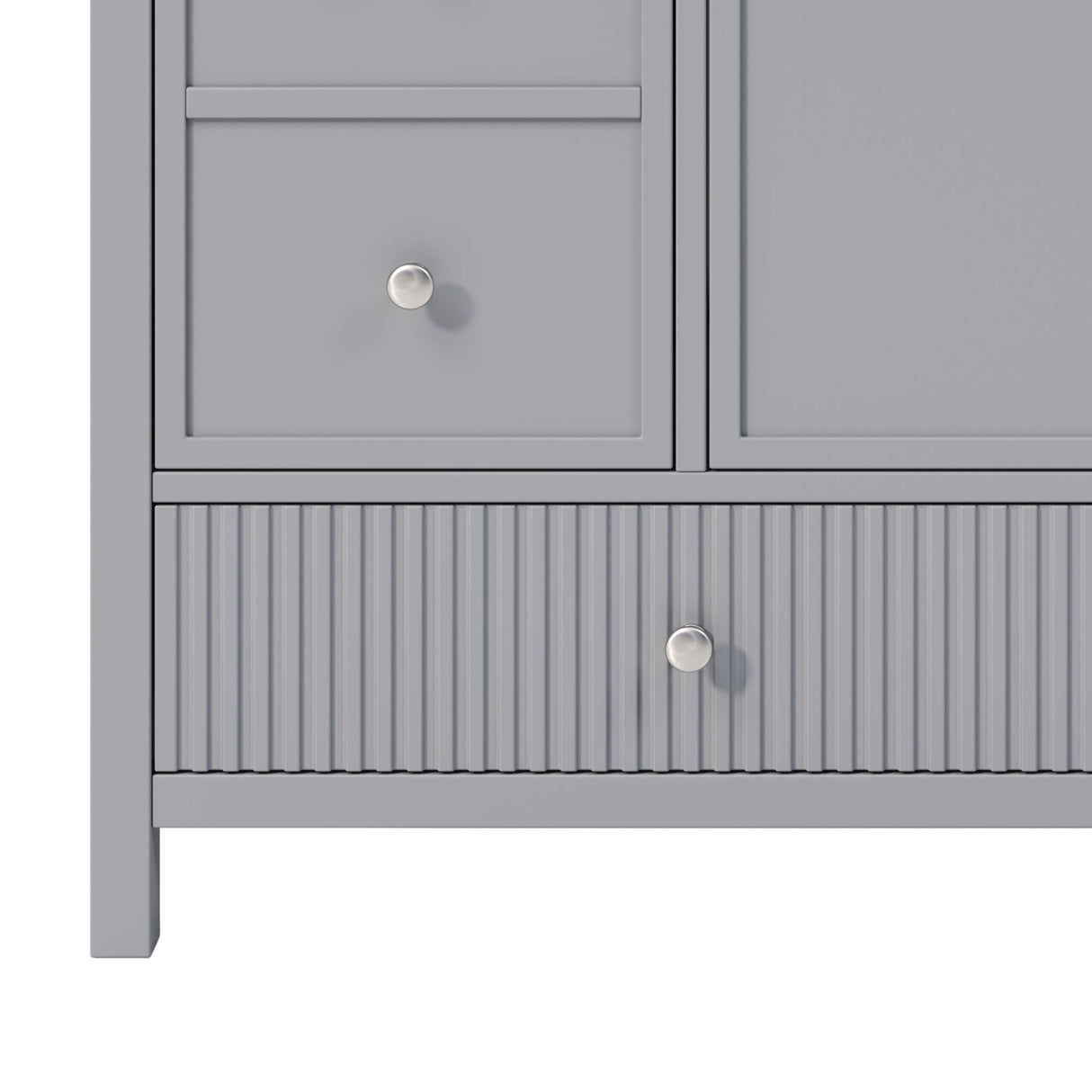 Bathroom Vanity With Separate Sink, Soft Close Doors And 4 Drawers
