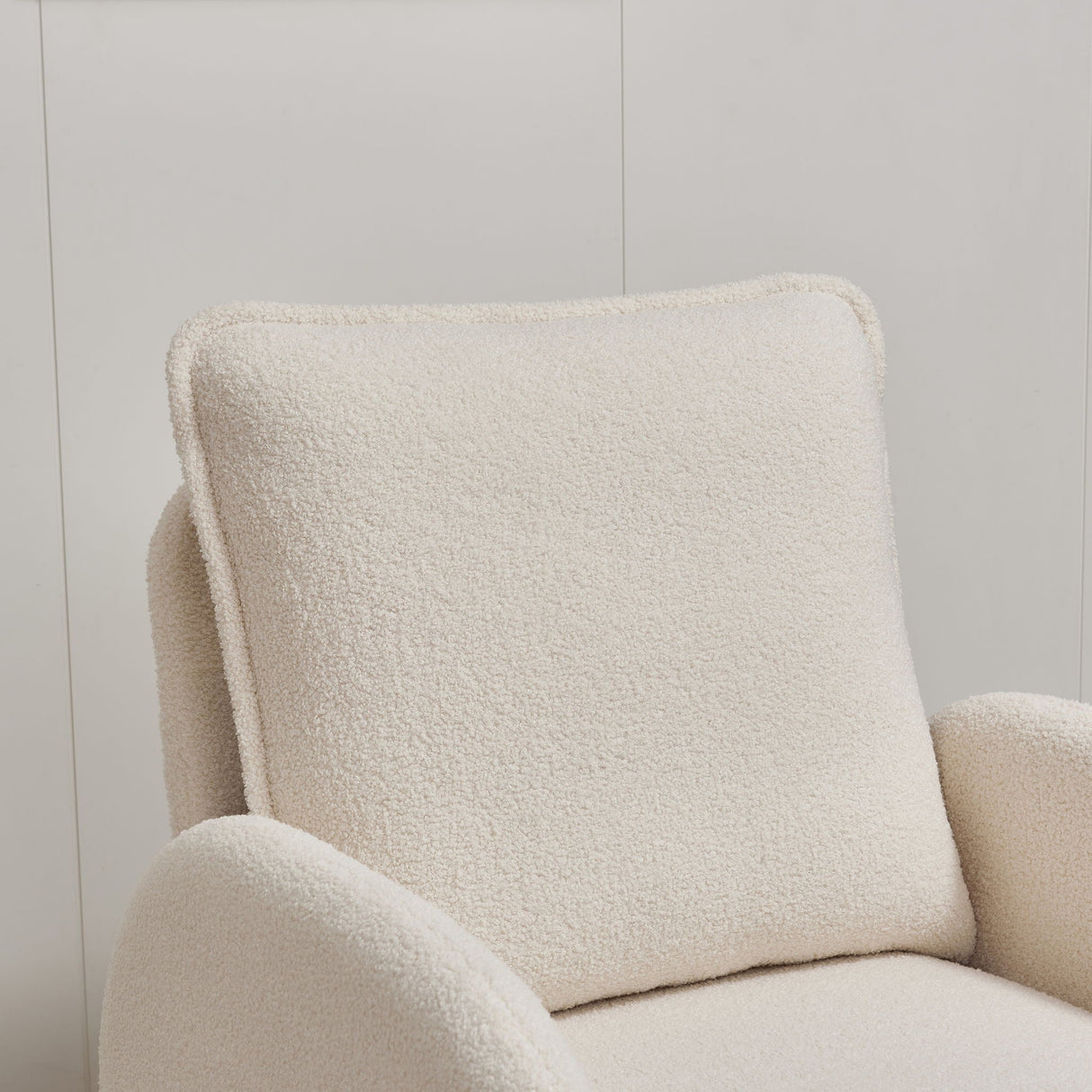 Modern Sherpa Upholstered Accent Chair, Comfortable Living Room Armchair, Lounge Chair For Bedroom, And Office