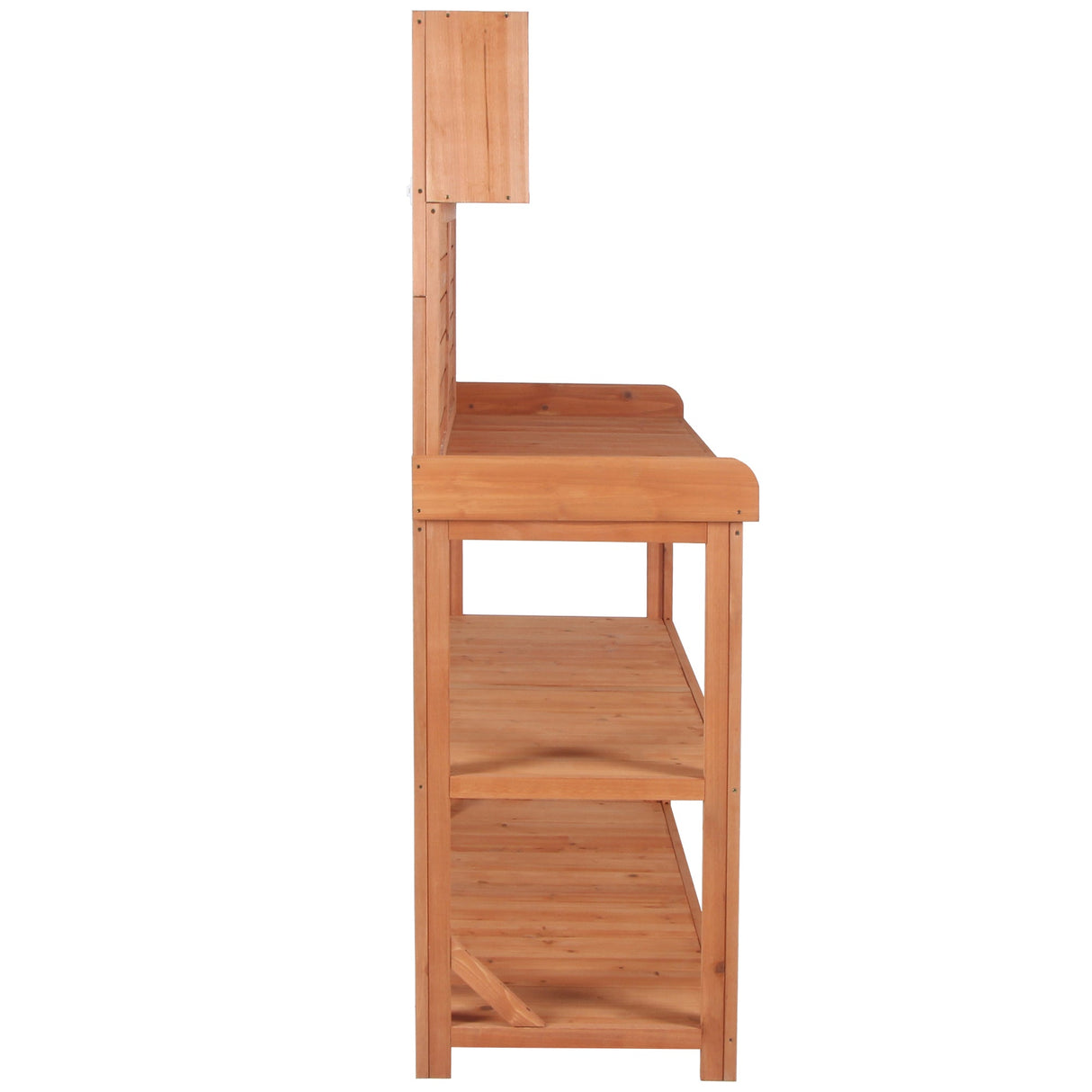 TOPMAX 65' Large Wooden Farmhouse Rustic Outdoor Potting Bench Table