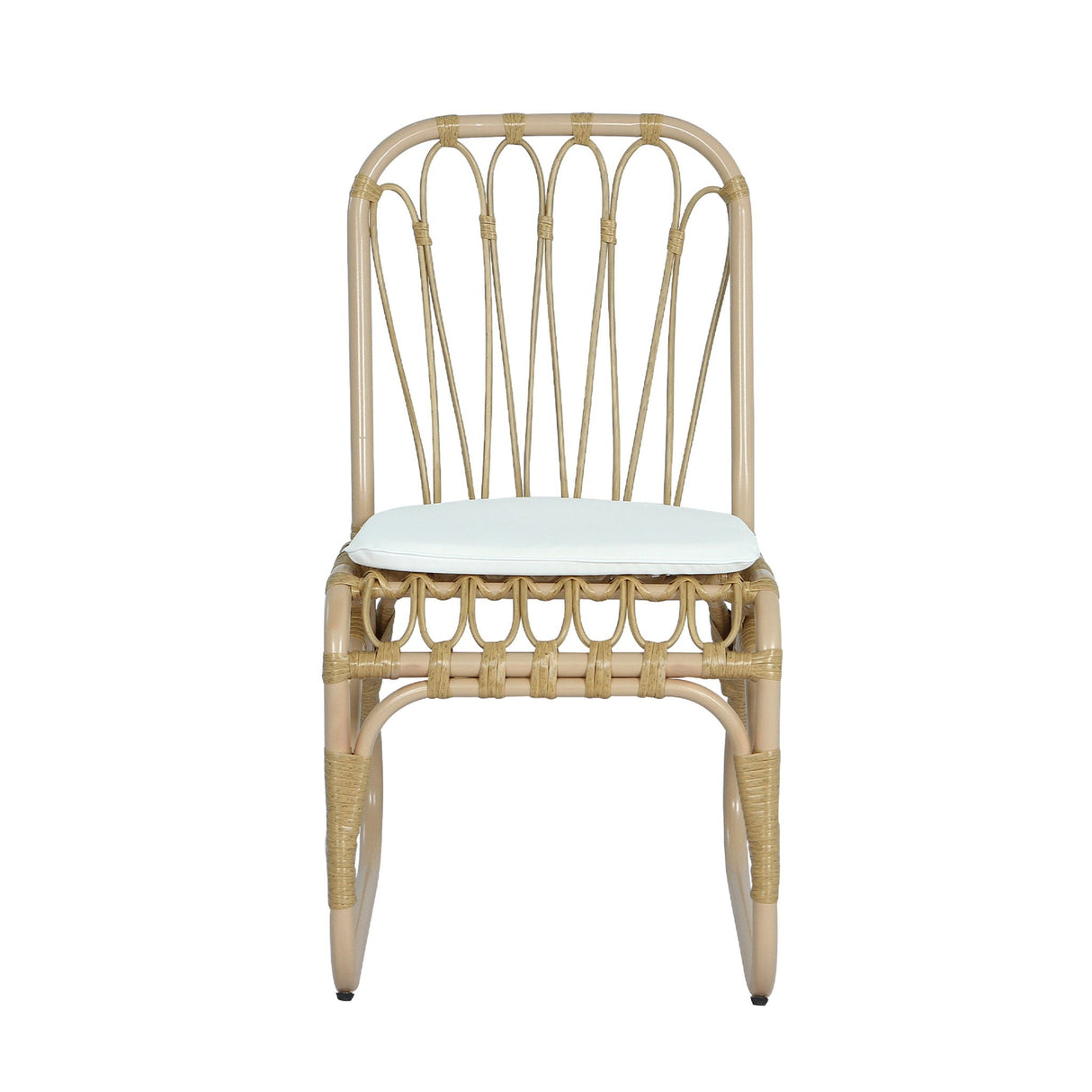 Outdoor Wicker Dining Chairs With Washable Cushion (Set of 2)