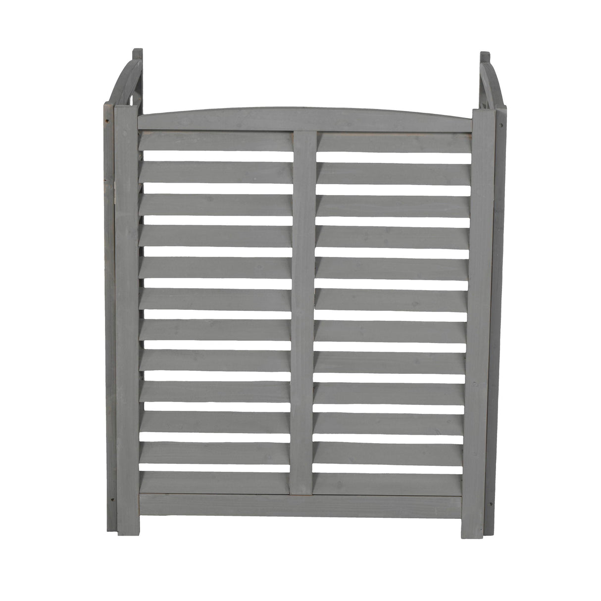 3 Panel Outdoor Wooden Air Conditioner Fence