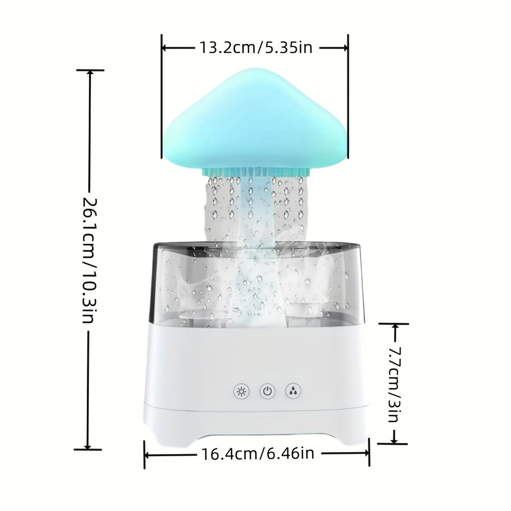 Rain Cloud Humidifier – 7-Color Aromatherapy Diffuser with Remote for Bedroom