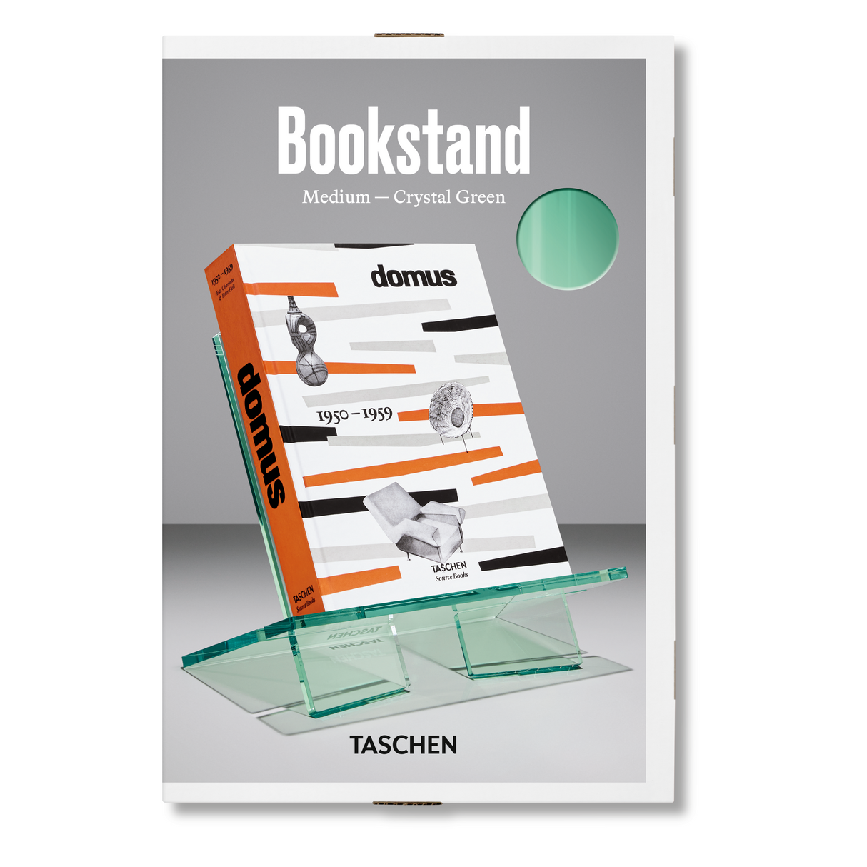 Bookstand. Medium. Crystal Green
