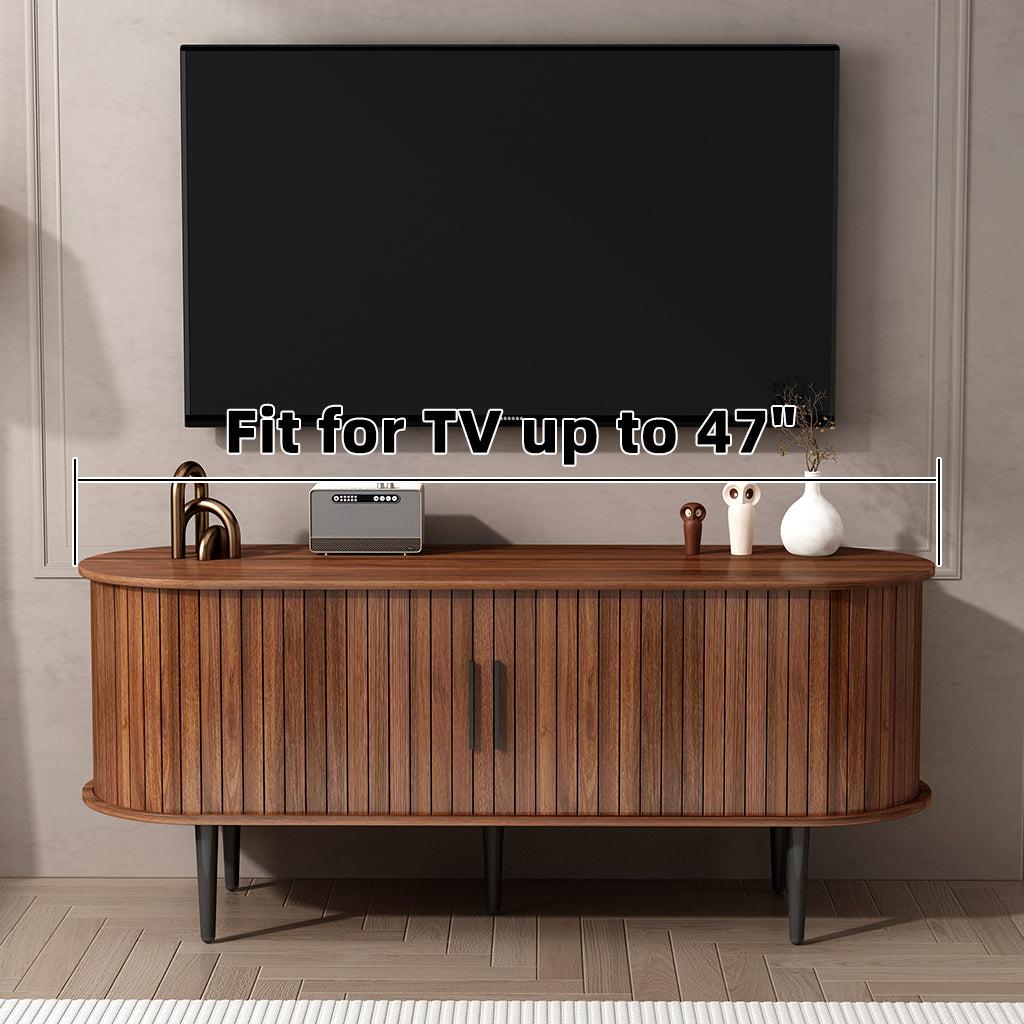 47" Modern TV Console Table with Storage Compartment