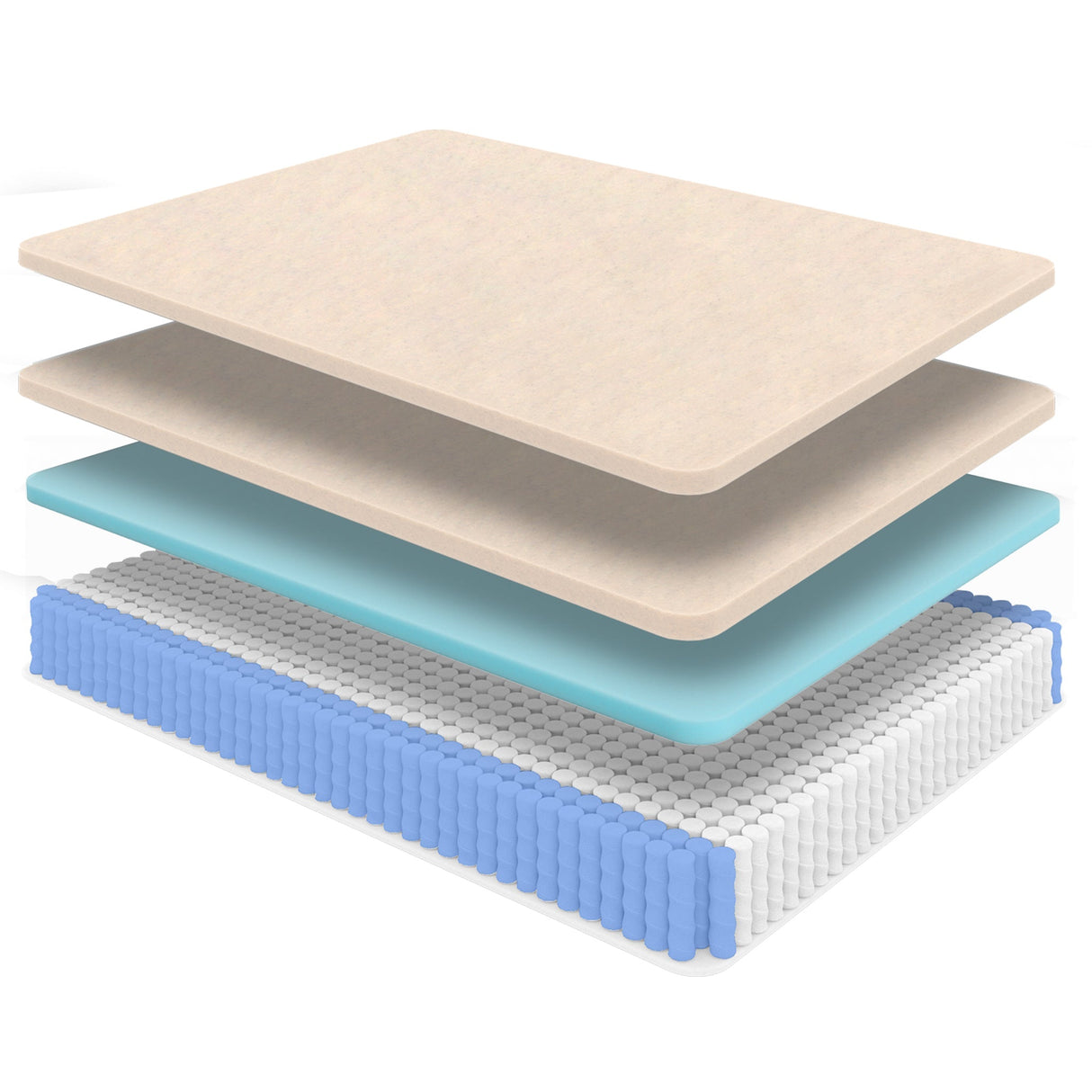 Diamond Mattress Nova Lux Copper Ultra Cooling Hybrid Queen 14" Medium Feel