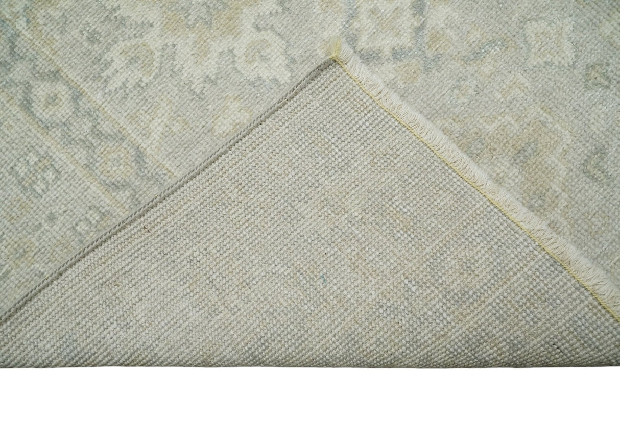2x3 Hand Knotted Beige and Gray Traditional Persian Wool Rug