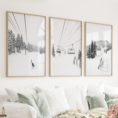 3-Piece-Black-White-Winter-Sport-Wall-Art-Set.-Ski-Lodge-Wall-Art-Set