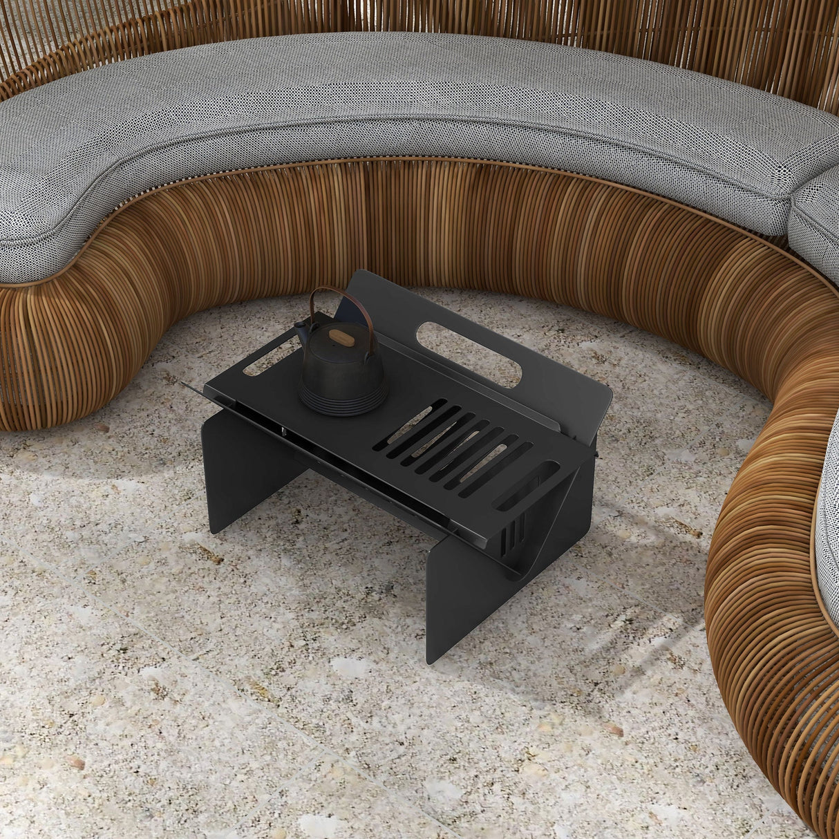 3 - In - 1 Portable Fire Pit, with Carrying Bag Black - Tuesday Morning - Fire Pits