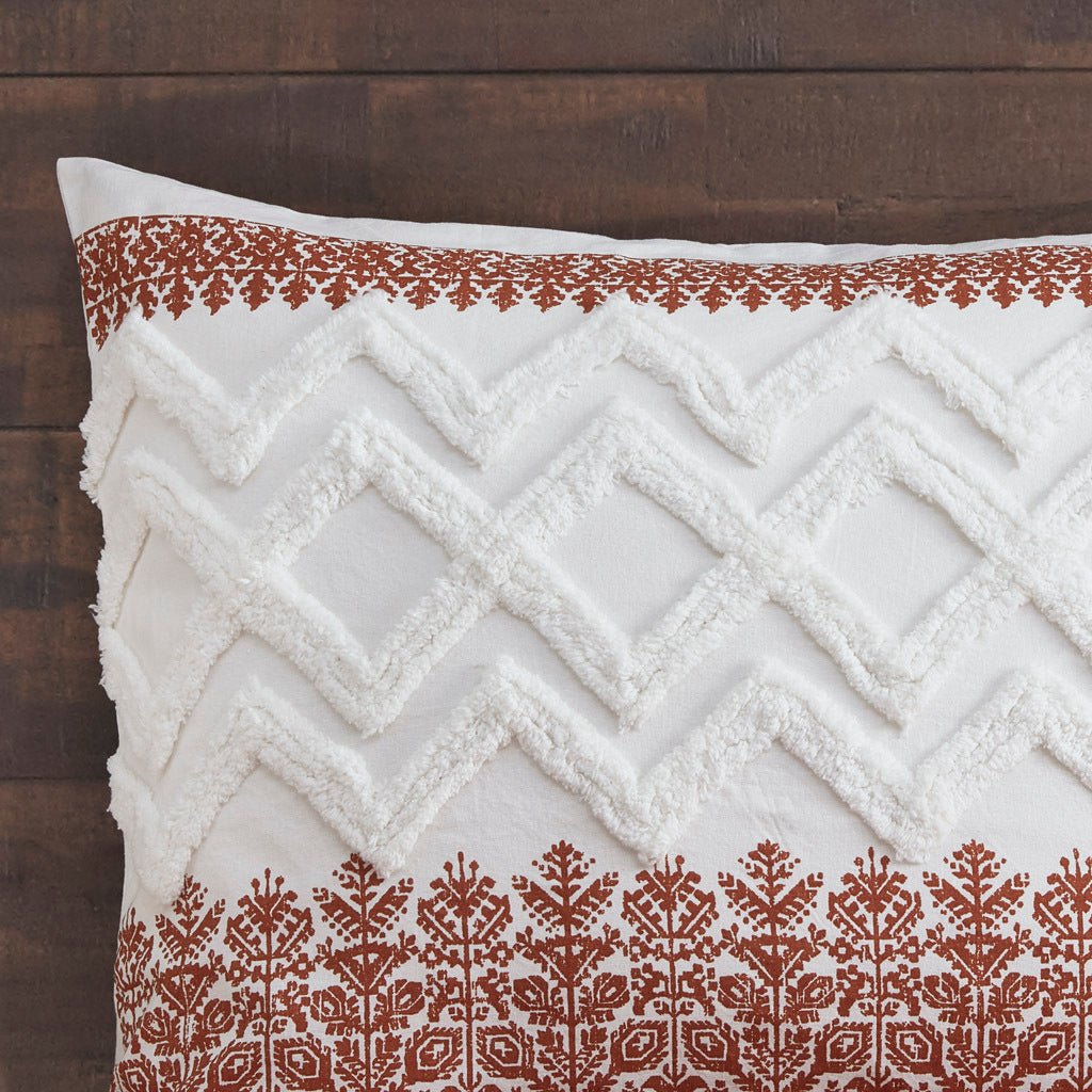 3 Piece Cotton Duvet Cover Set with Chenille Tufting - King/Cal King : 106W x 94L - Tuesday Morning - Comforters & Duvets