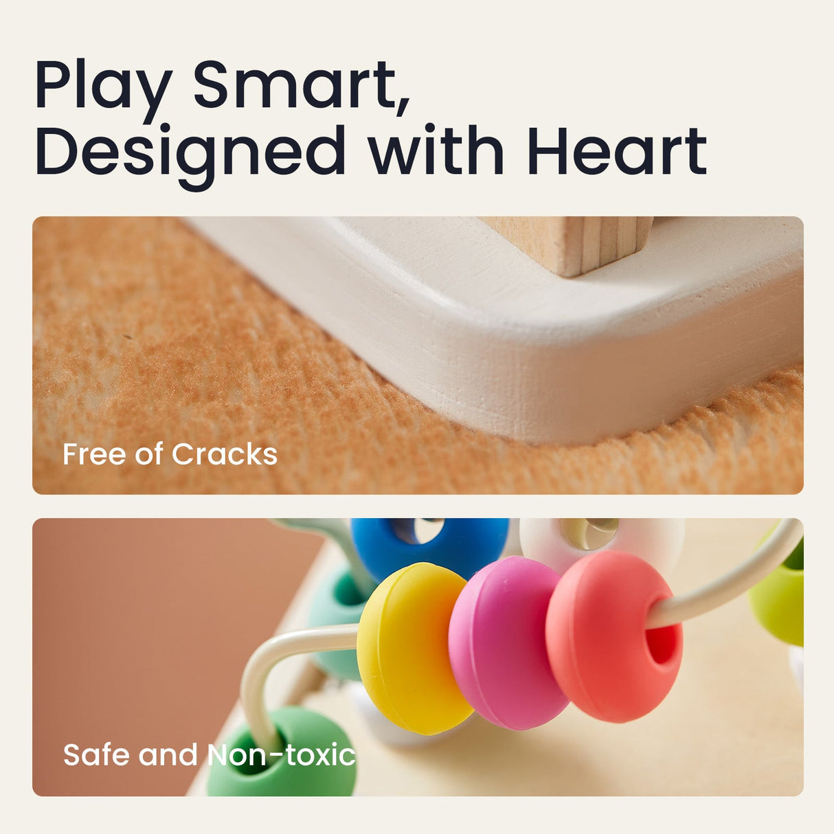 Brain & Hands Playset β Montessori Box (4β6 Months) + Activity Cube
