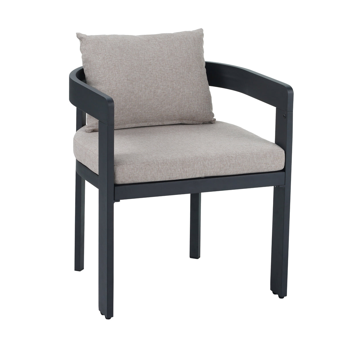 Outdoor Patio 7PCS Dining Set with Aluminum Chairs and Acacia Wood Table
