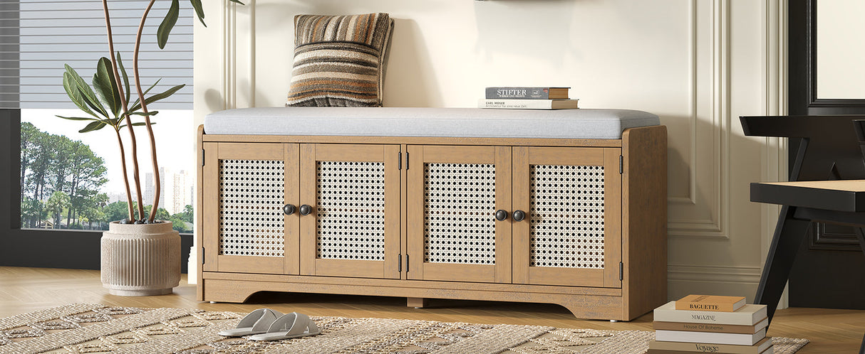 TREXM Rustic Storage Bench