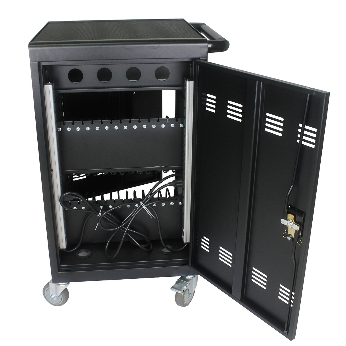 Mobile Charging Cart For Tablets Laptops 35, Device Capacity Matt Metal