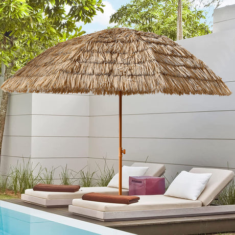 8'-Thatched-Patio-Tiki-Umbrella-Tropical-Palapa-Umbrellas-&-Sunshades