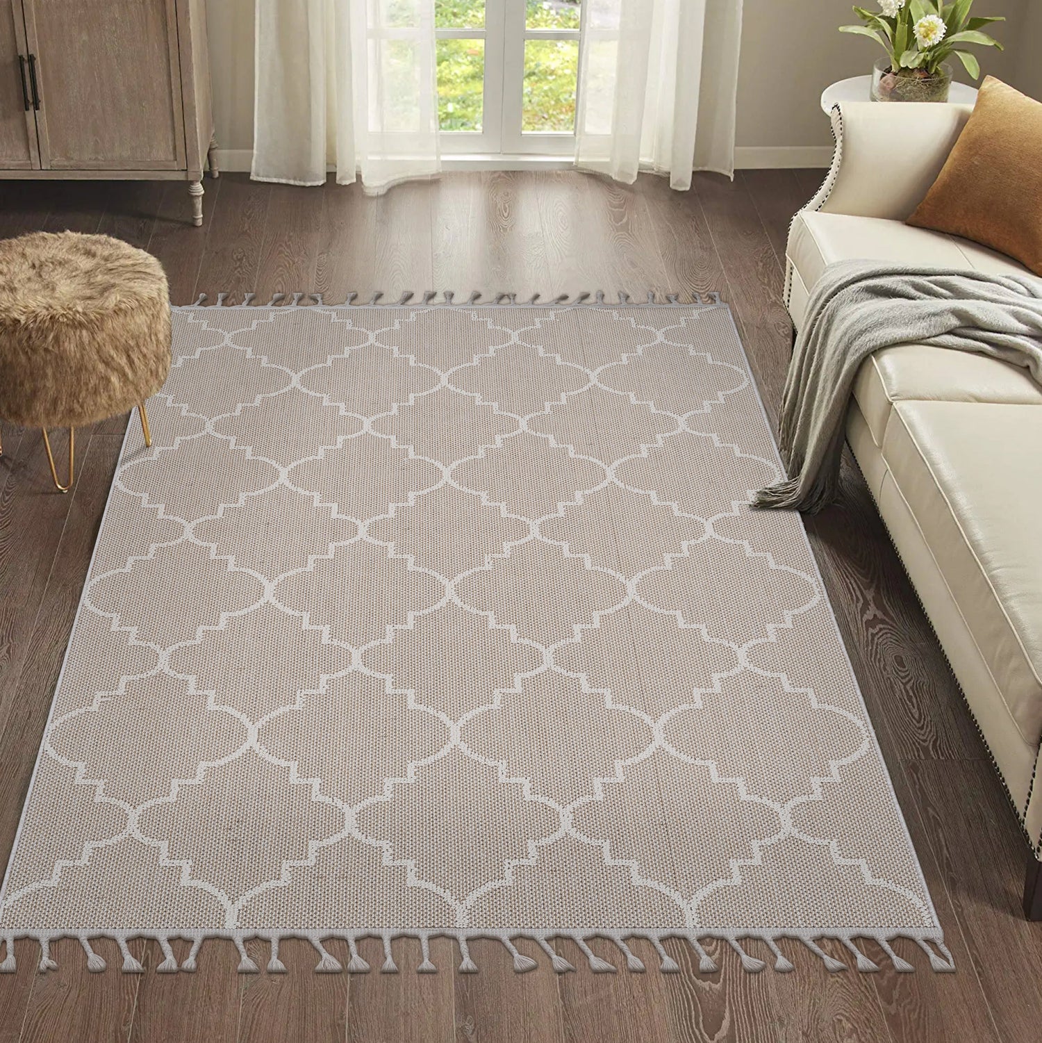 NAAR Guros Collection Trellis Indoor/Outdoor Area Rug