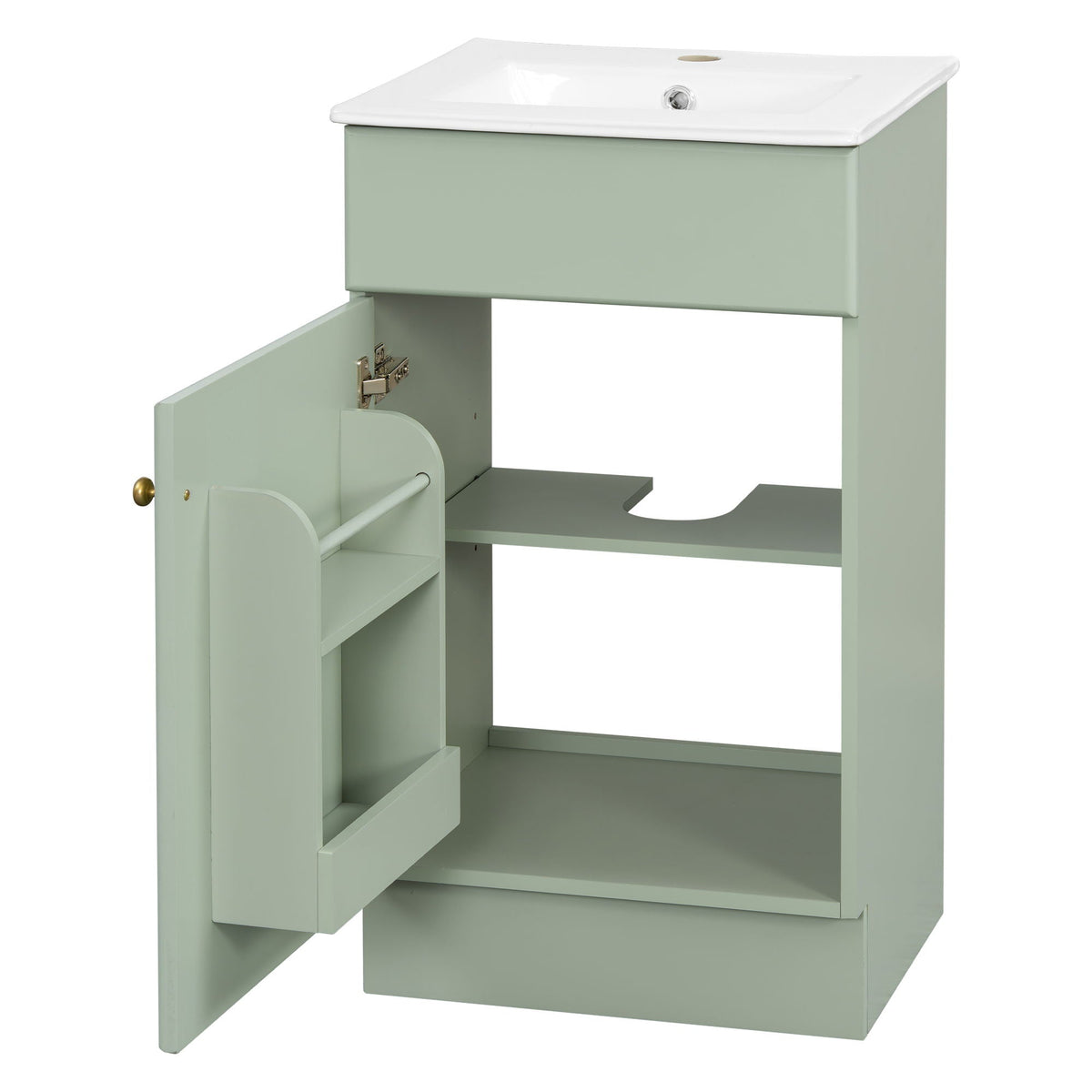 Bathroom Vanity With Sink, Cabinet With Adjustable Shelf