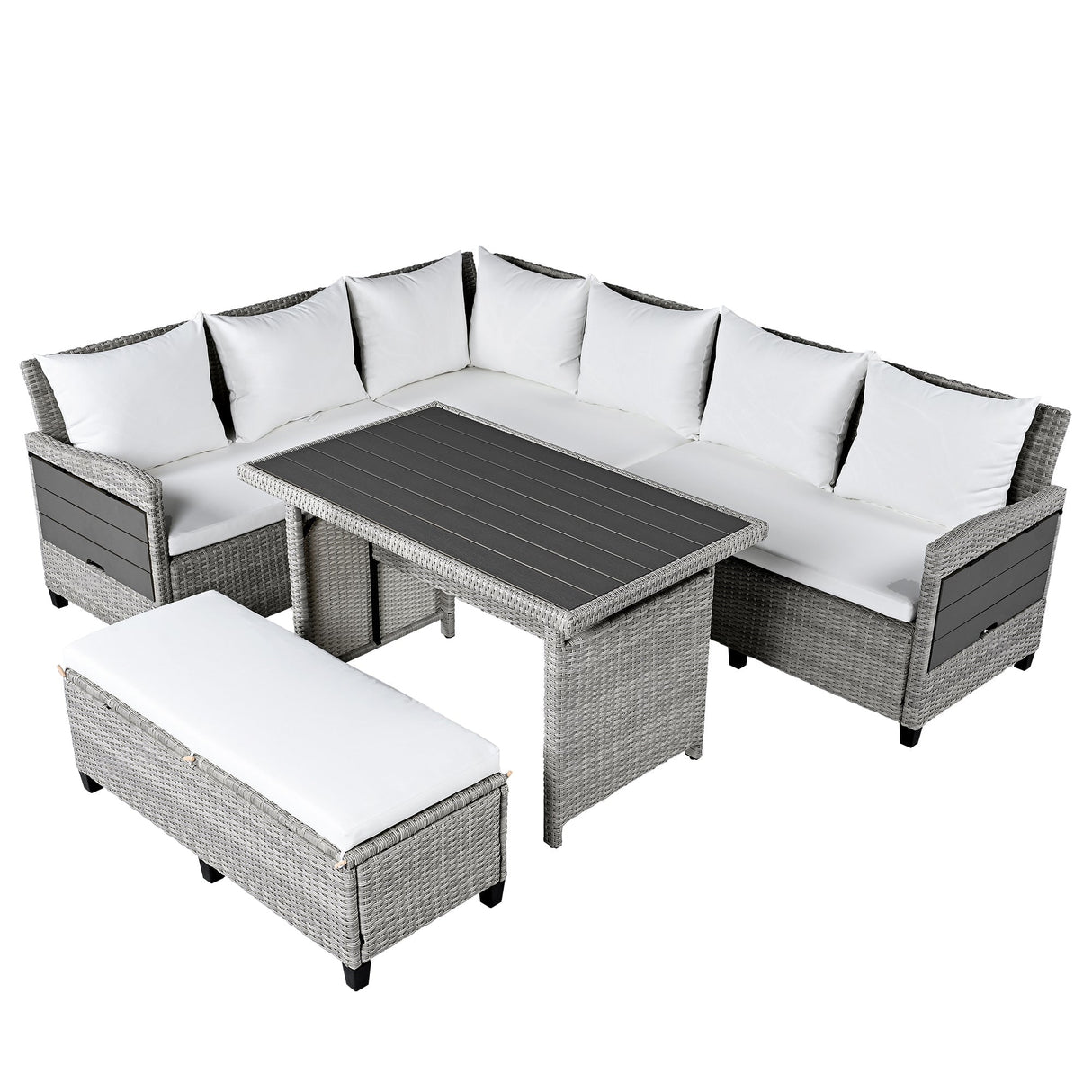 Tomax 5-Piece Outdoor Patio Rattan Sofa Set