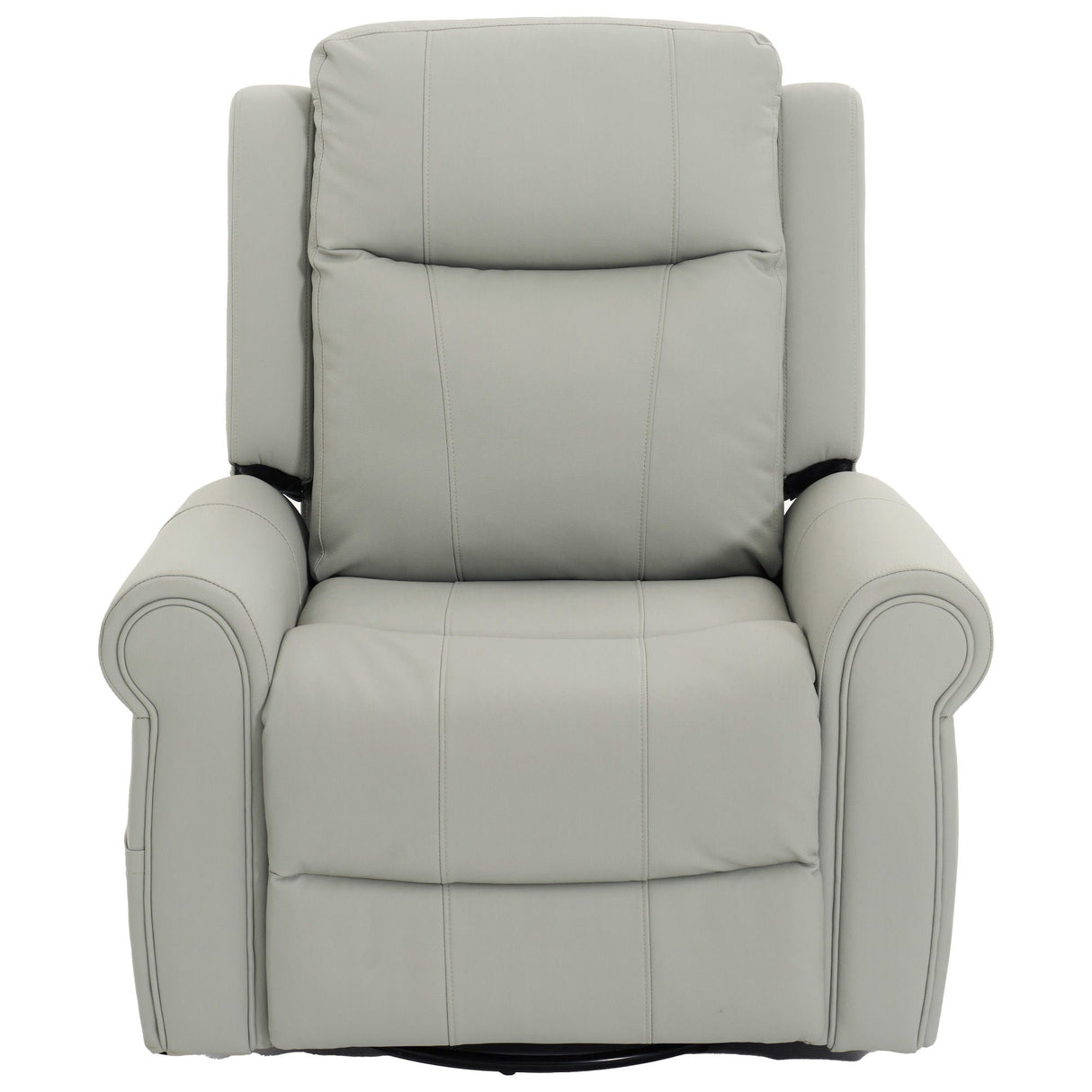 Manual Recliner Chair with 270-Degree Swivel, Massage, Heating, and Dual Reclining Positions