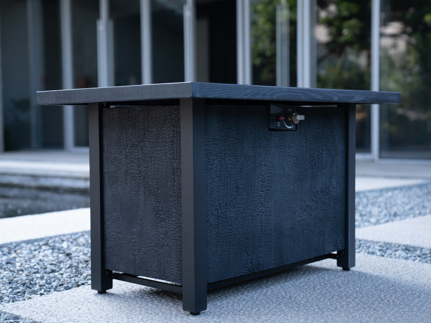 44"W x 25"H Outdoor Propane Fire Pit Table, 50,000 BTU