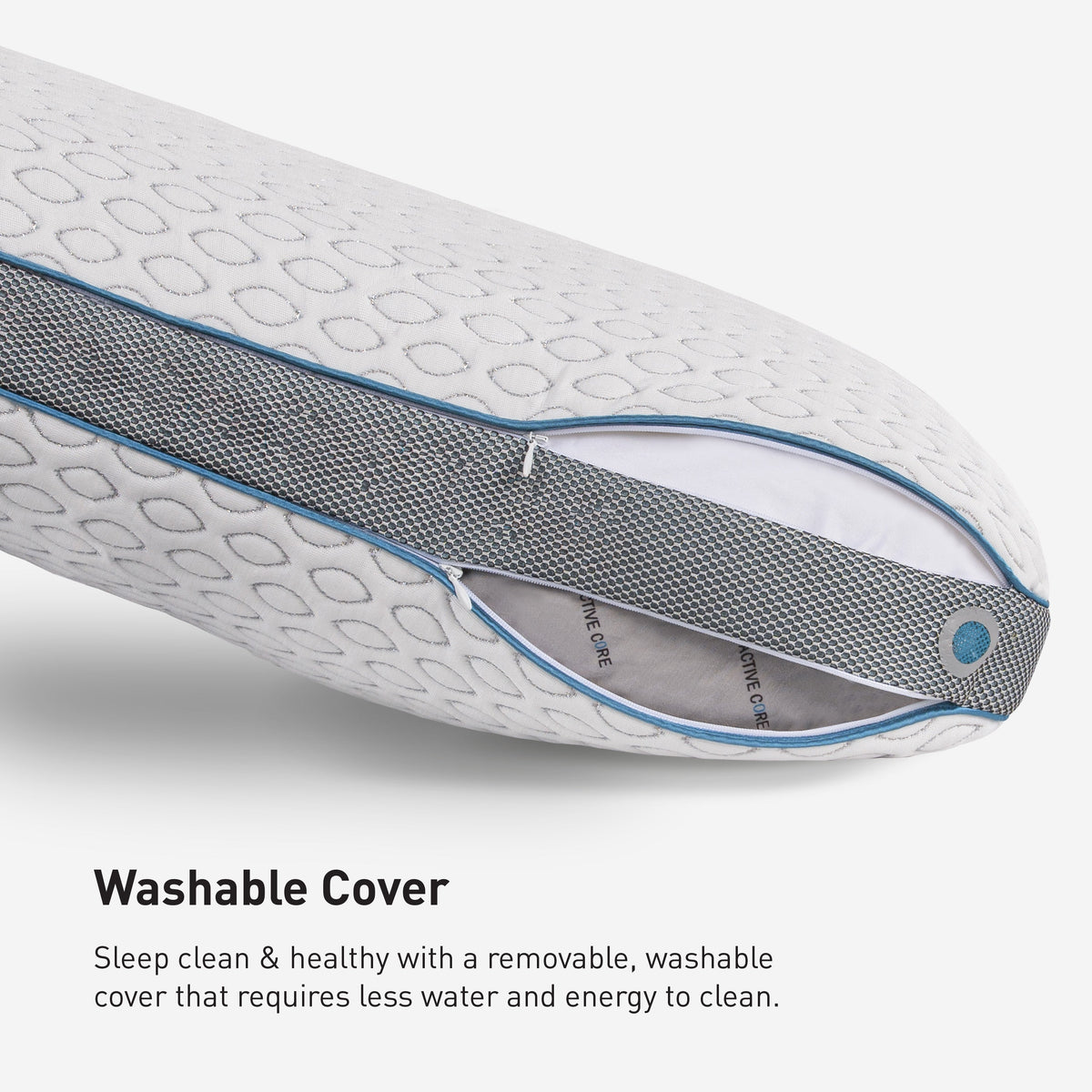 Cooling Pillow with Dual-Sided Comfort - BedGear Frost Pillow 3.0, White