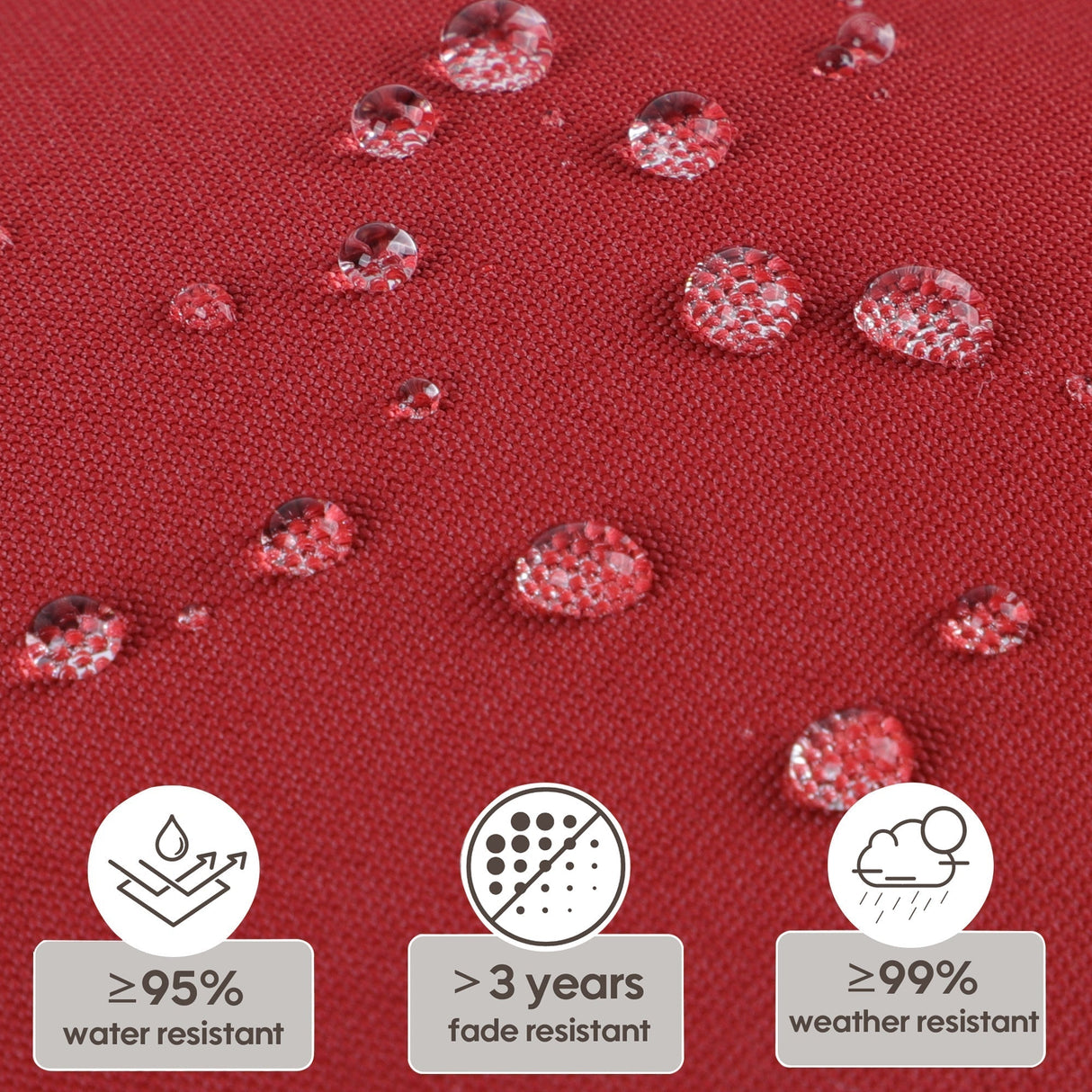 2-Piece High Back Patio Chair Cushion Set