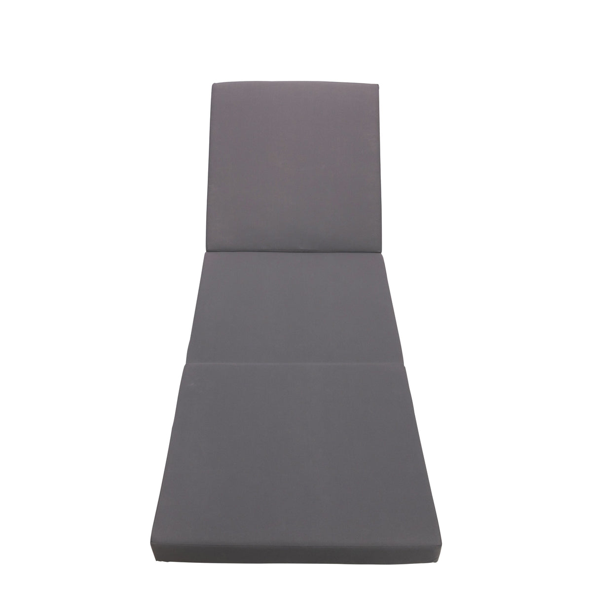 Gray Broadway Ian Chaise Lounge Cushion with Waterproof Fabric - Gray