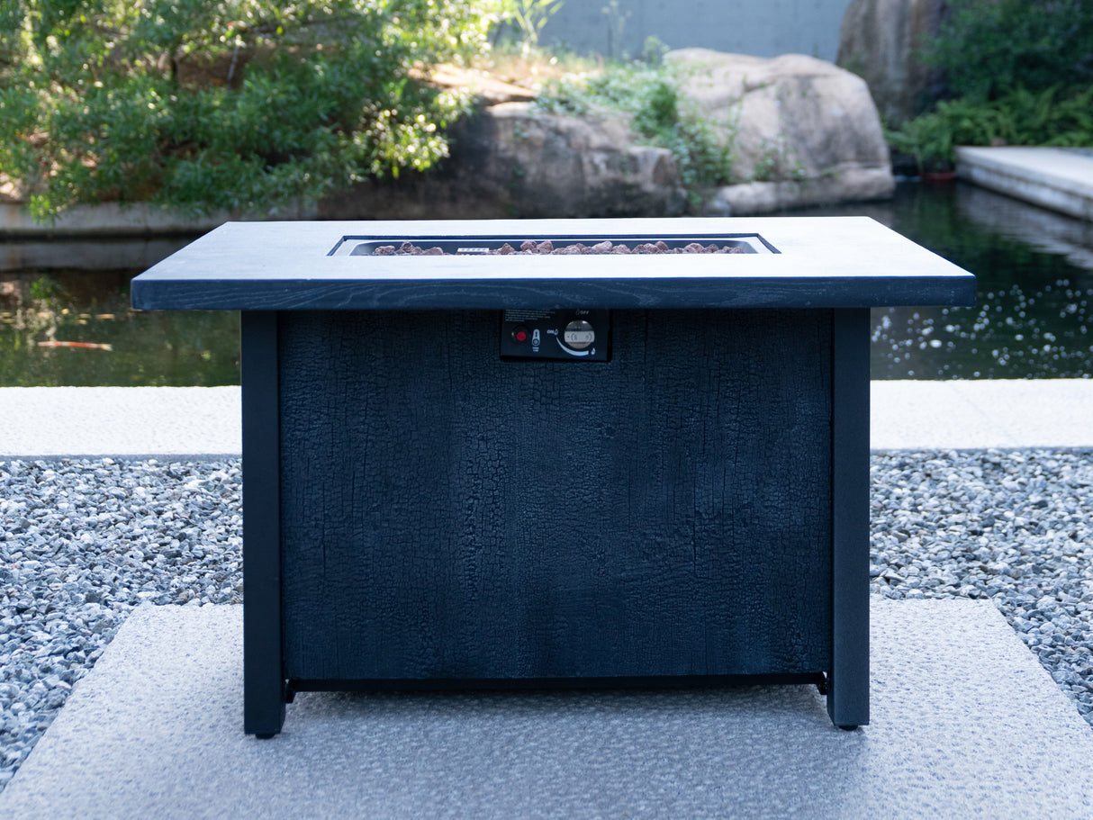 44"W x 25"H Outdoor Propane Fire Pit Table, 50,000 BTU