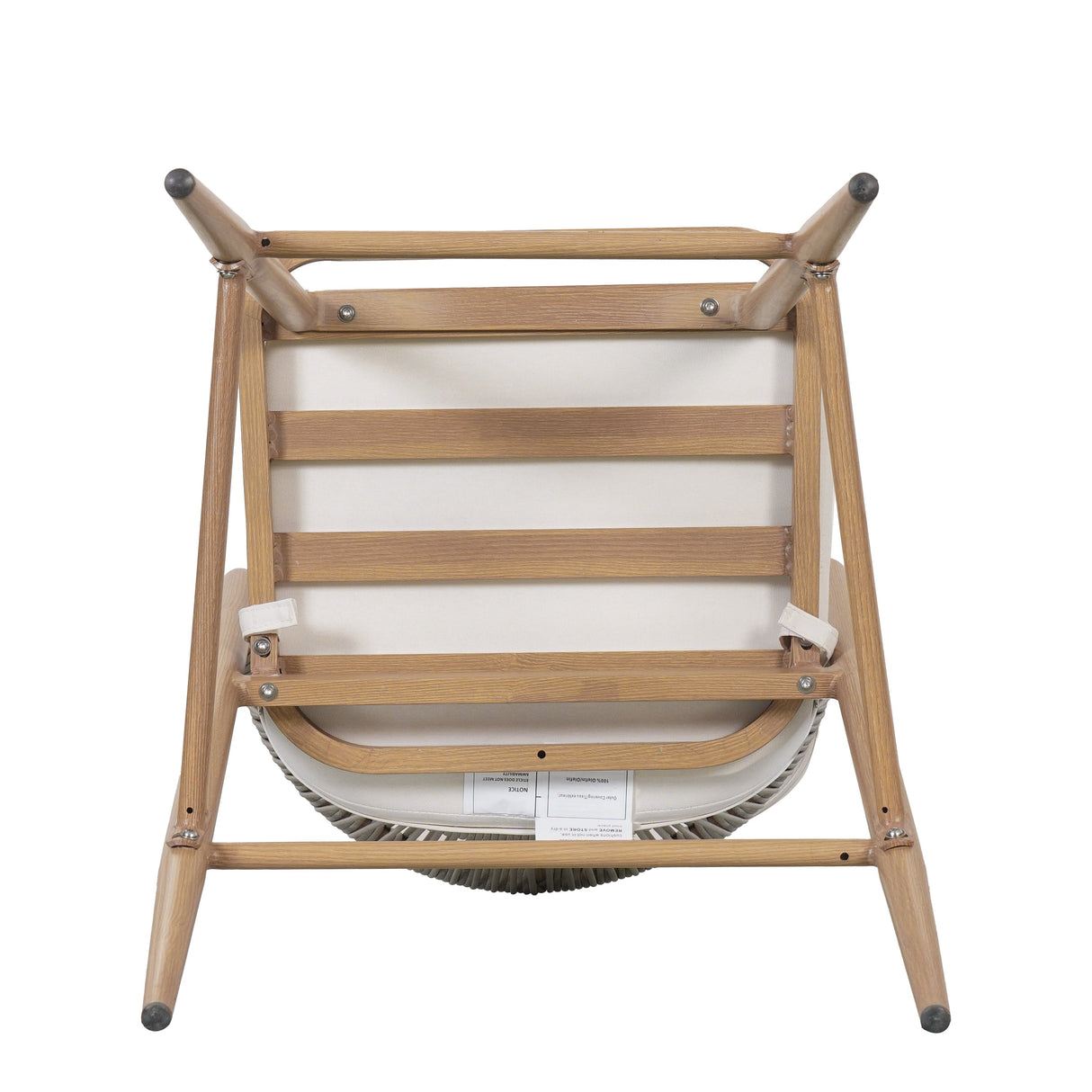 Outdoor 30.25' Bar Height Aluminum Frame Counter Stools with Scallop-shaped Backrest & Water-resistant CushionsSet of 2Maple Finish