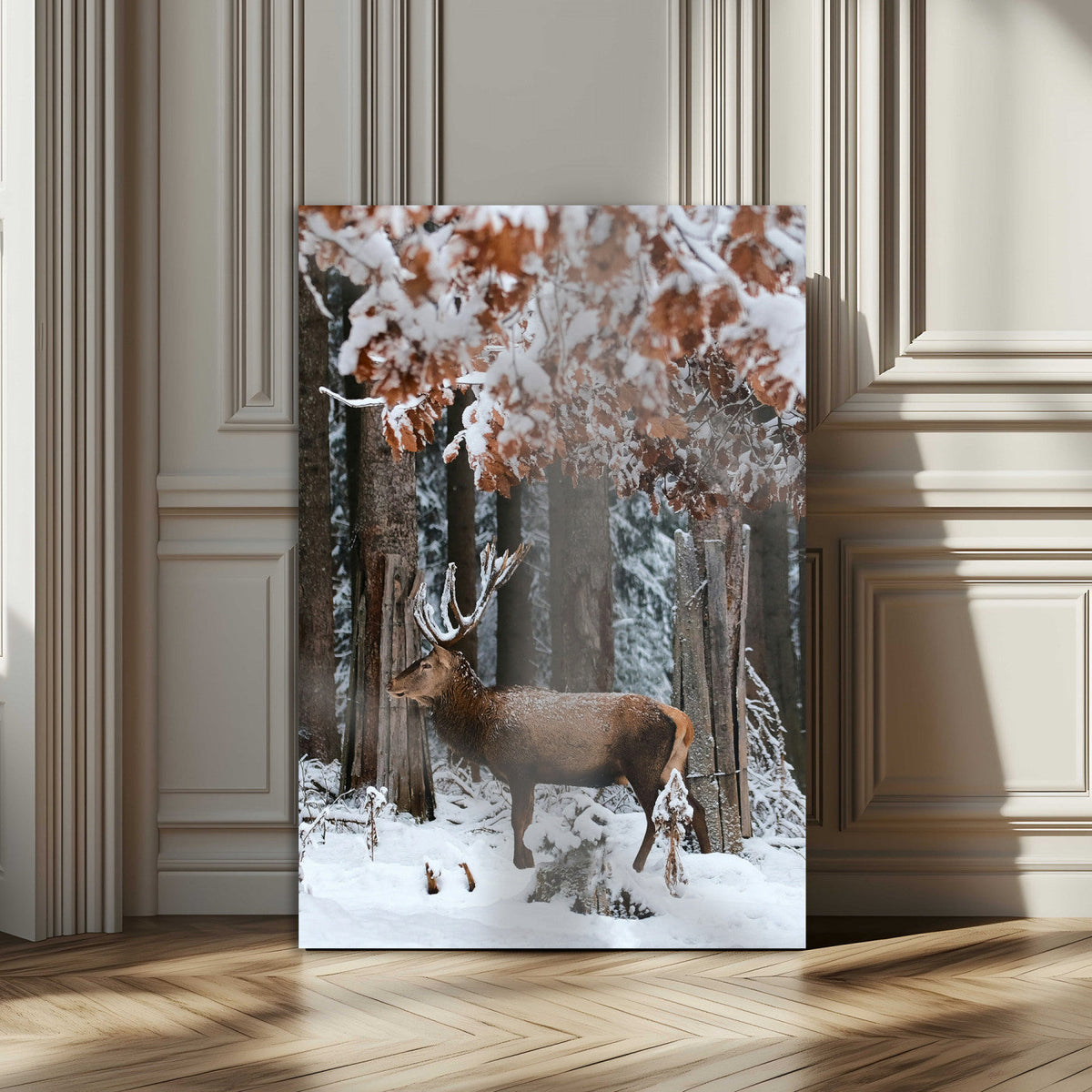 Serene Landscape Wall Art Canvas Print – Framed Winter