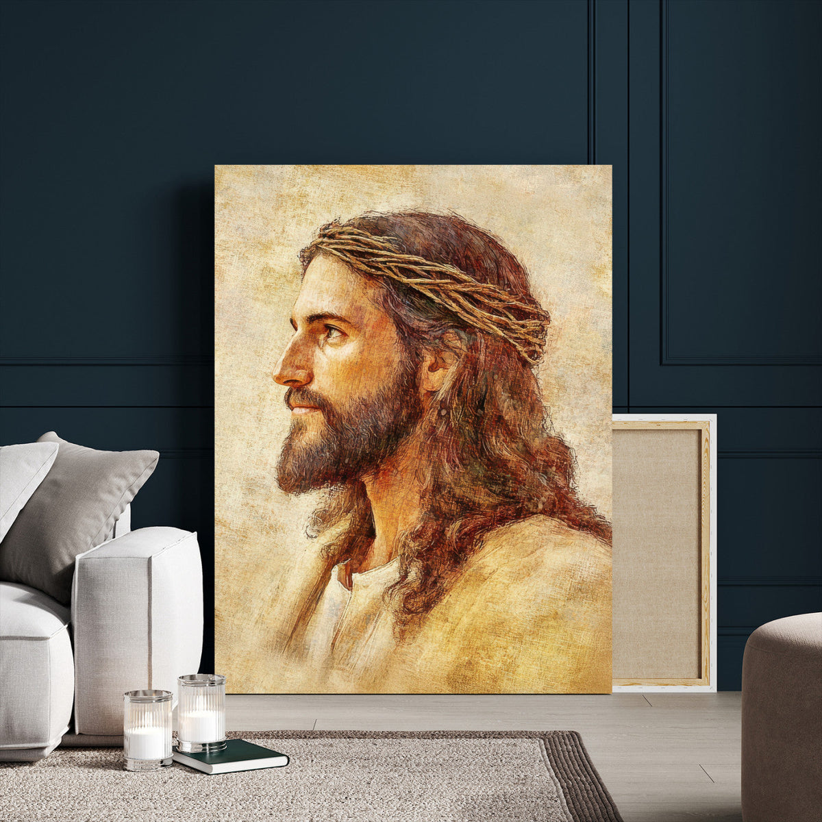 Spiritual Portrait Wall Art – Framed Inspirational Canvas