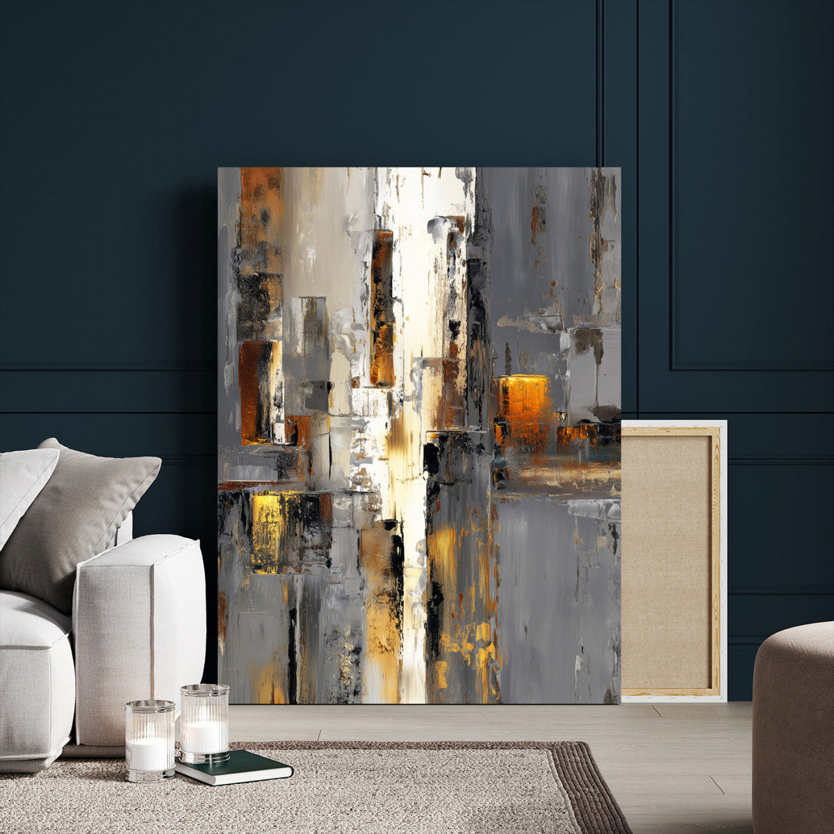 Abstract Urban Reflection Wall Art Canvas Print