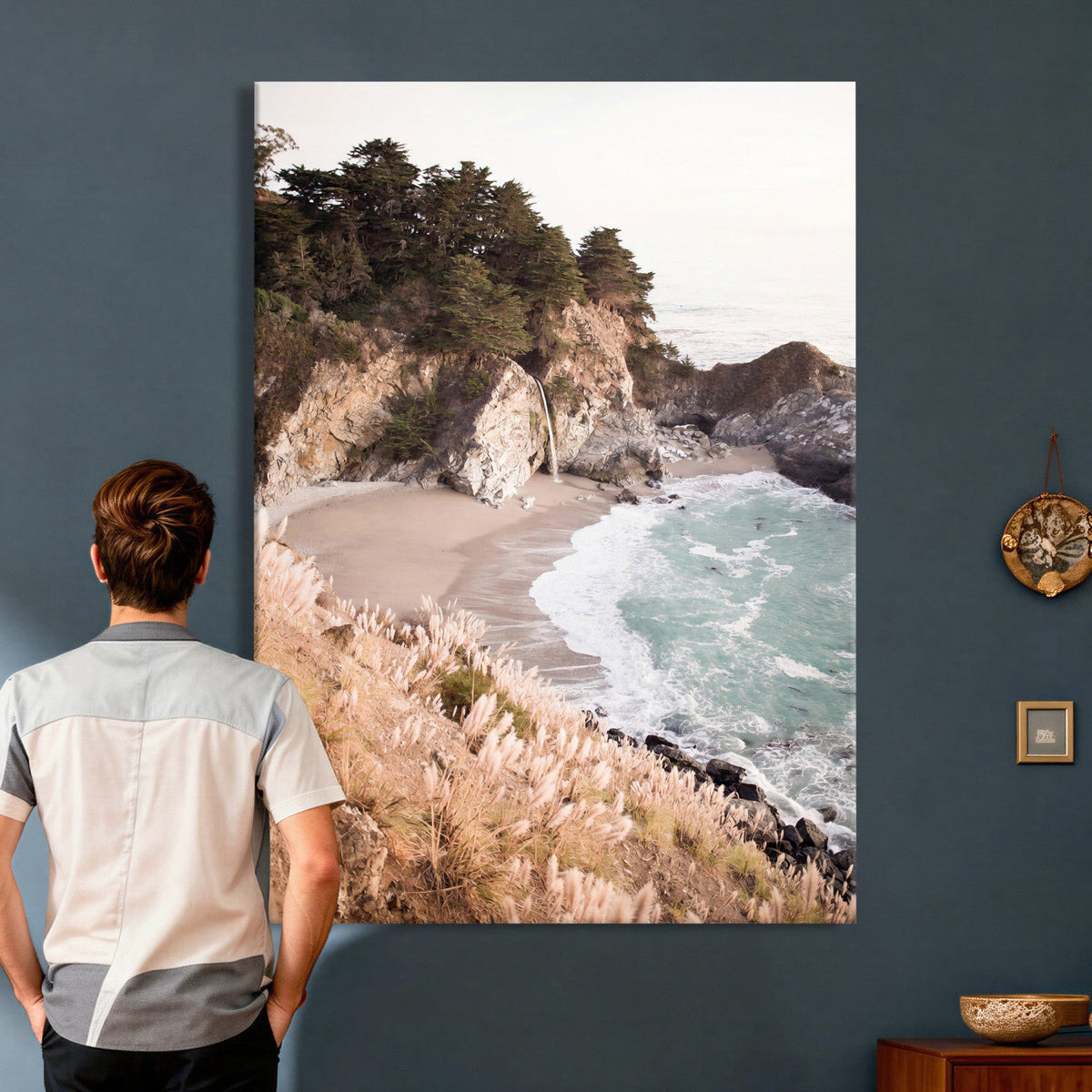 McWay Falls Canvas Wall Art, Big Sur California Photography