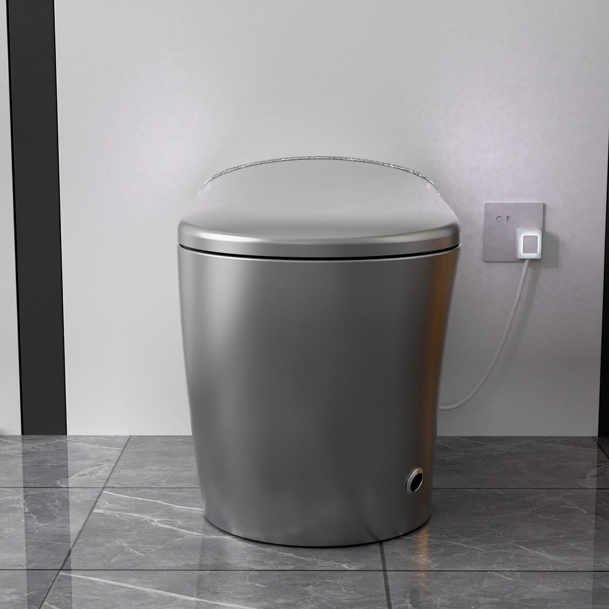 Starry Night Light Smart Toilet with Built-In Bidet
