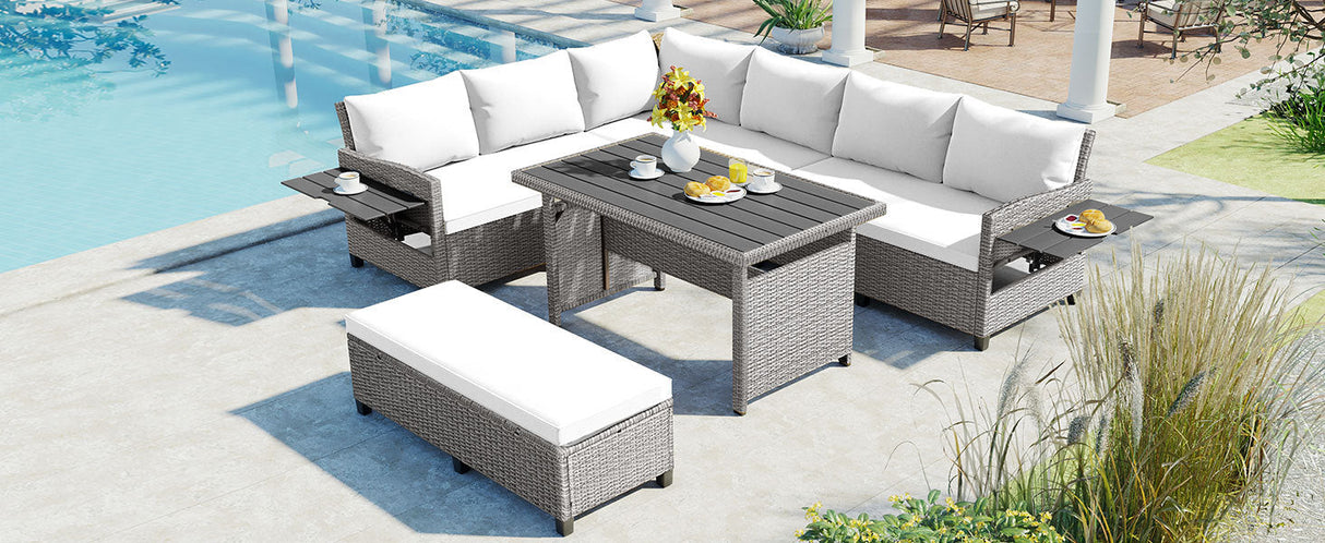 Tomax 5-Piece Outdoor Patio Rattan Sofa Set