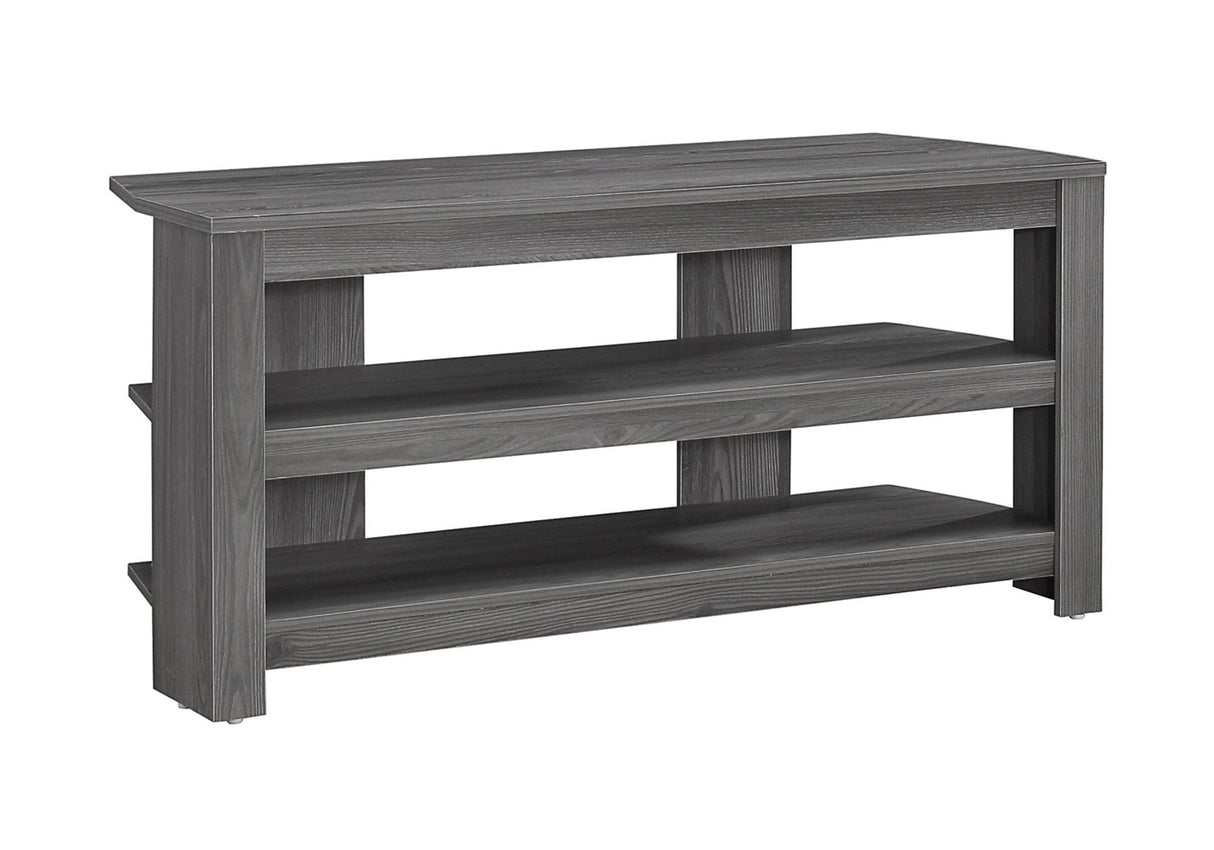 TV Stand, Console, Media Entertainment Center, 3 Storage Shelves