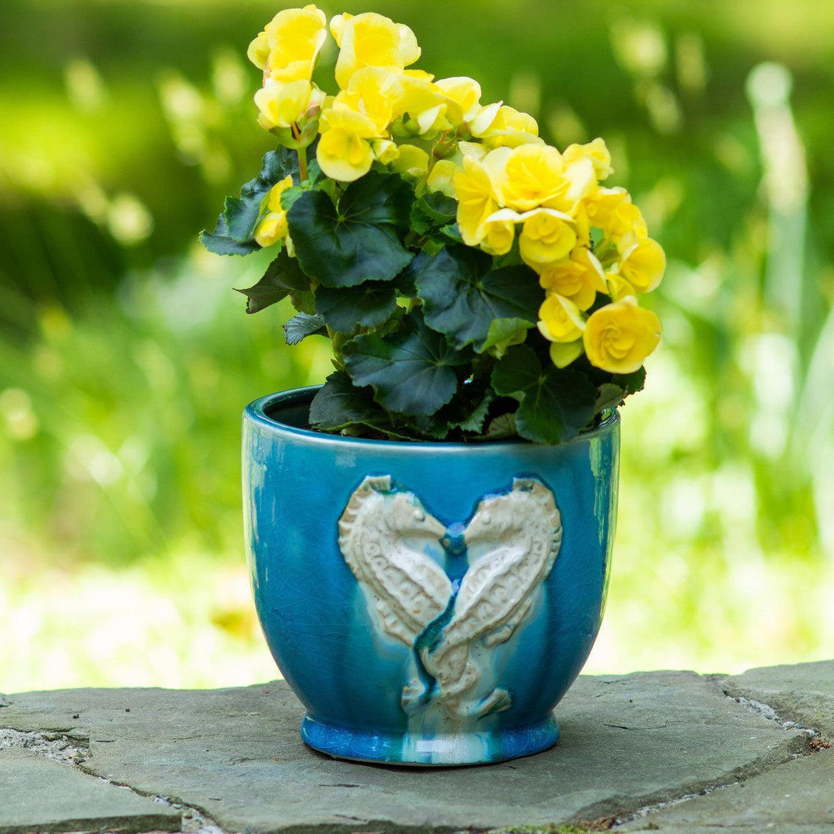 Adriatic-Seahorse-Planter-Pot-–-Hand-Decorated-Ceramic-Pots-&-Planters