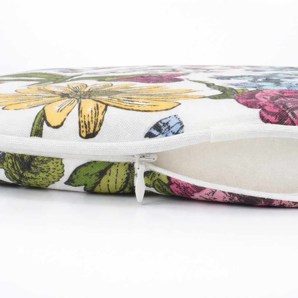 Outdoor Patio Chair Cushions, Water-Repellent U-Shape Foam - Botanical Floral Print